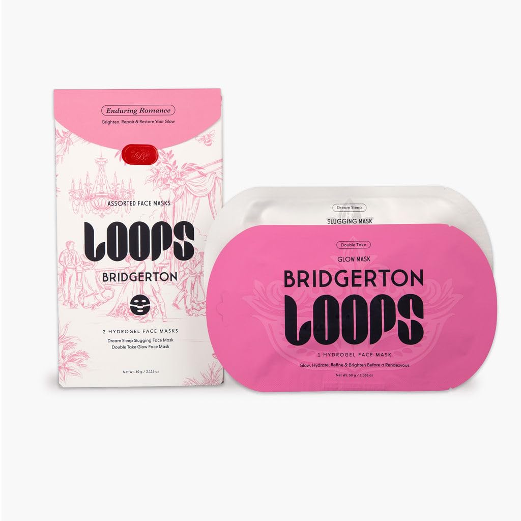 LOOPS VARIETY LOOP KIT - The Best Hydrogel Korean Face Masks for Every Skin Moment - Loops Face Mask - 5 Masks for Hydrating, Detoxifying, Repairing, Soothing, and Rejuvenating - All Skin Types 5pc