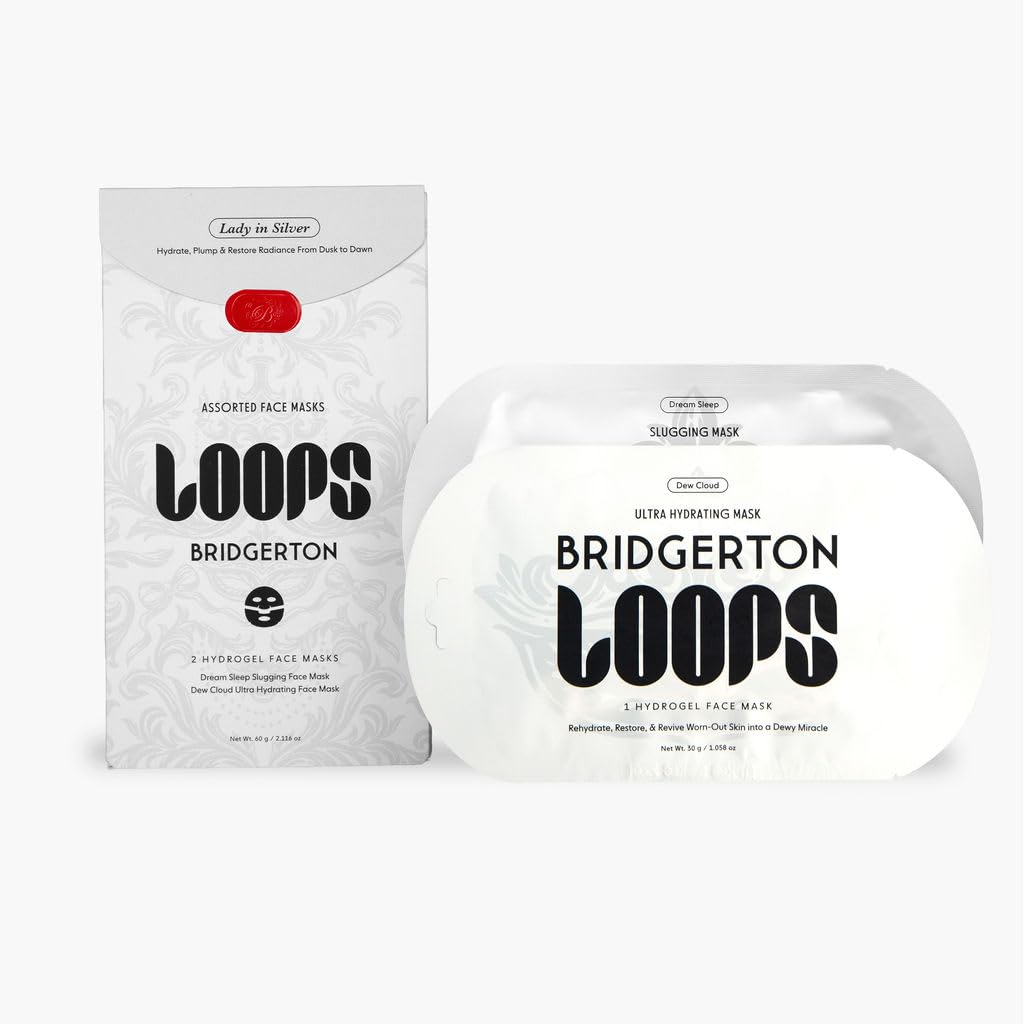 LOOPS VARIETY LOOP KIT - The Best Hydrogel Korean Face Masks for Every Skin Moment - Loops Face Mask - 5 Masks for Hydrating, Detoxifying, Repairing, Soothing, and Rejuvenating - All Skin Types 5pc