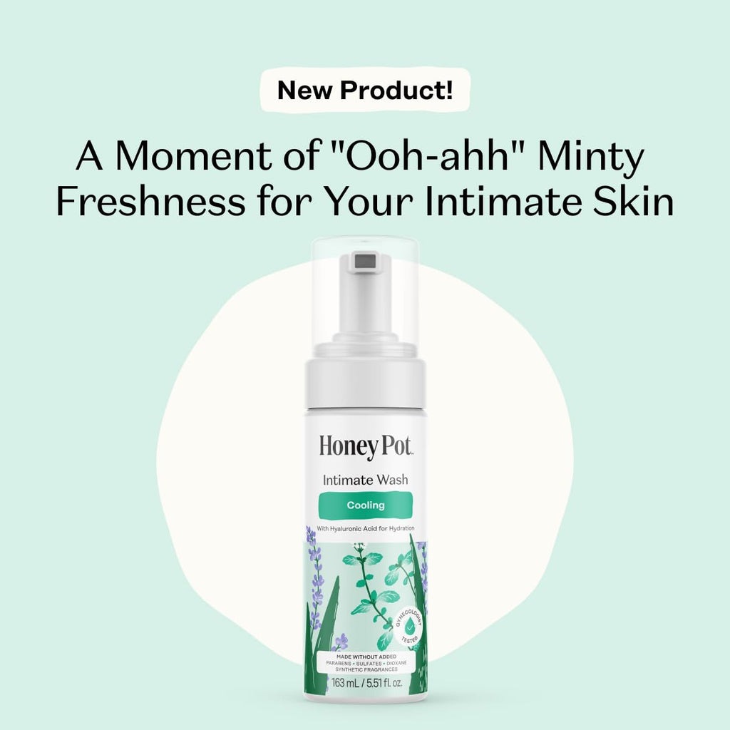 The Honey Pot Company - Feminine Wash - Herbal Infused - Sensitive Skin Types - PH Balanced Plant Based Hygiene Products - Sensitive w/Rosewater - 5.51 Fluid Oz.