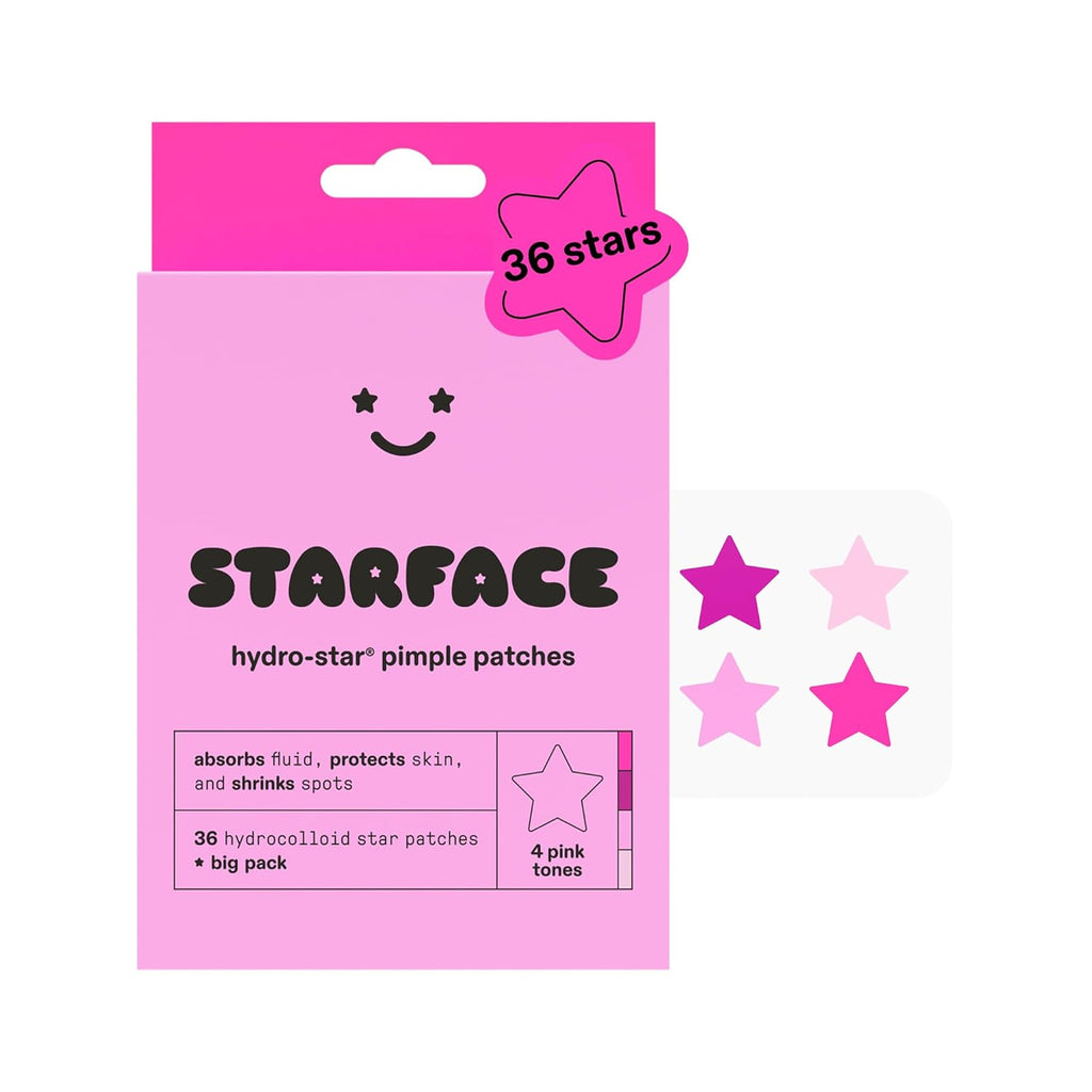 Starface Hydro-Star Holographic Pimple Patch Refills, Hydrocolloid, Dermatologist Tested, Covers and Protects Spots, Absorbs Pimple Gunk, Vegan, Cruelty-Free Skincare, Amazon Exclusive (36 Count)