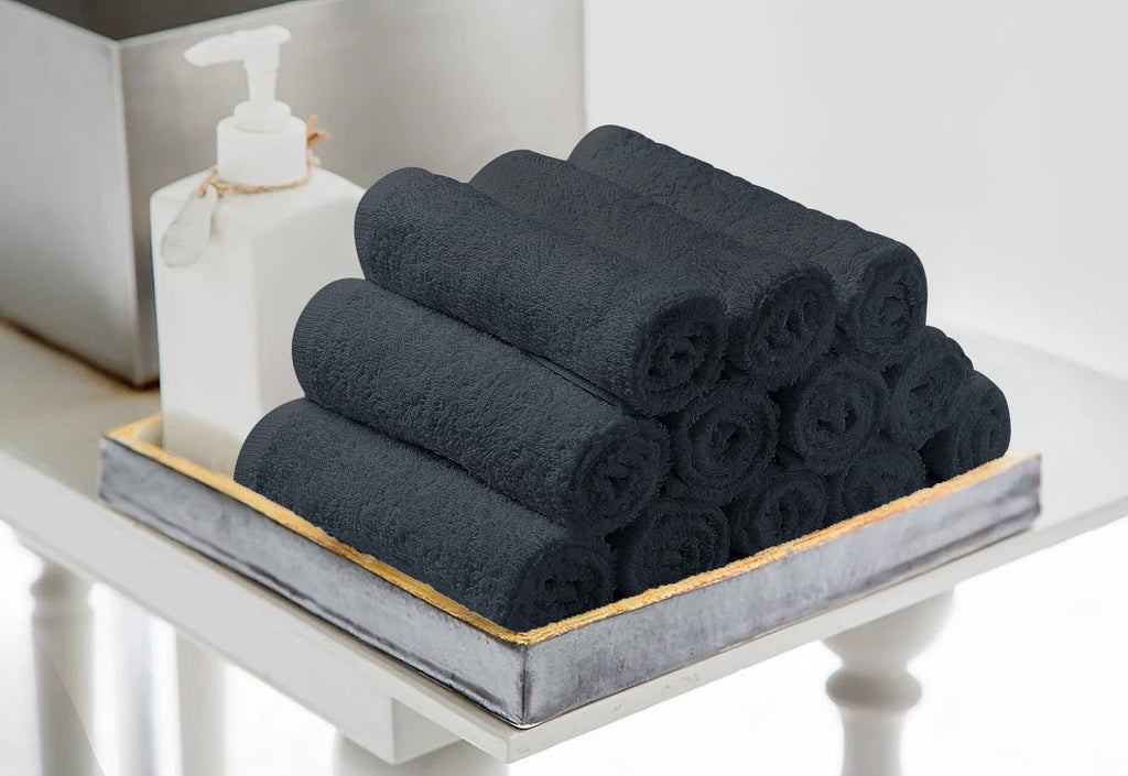 Avalon Towels Salon Towel - Pink Hand Towels Bulk Pack of 24 - 100% Cotton Absorbent Spa, Facial & Gym Towel for Working Out - 16x27 Inches (Not Bleach Proof)