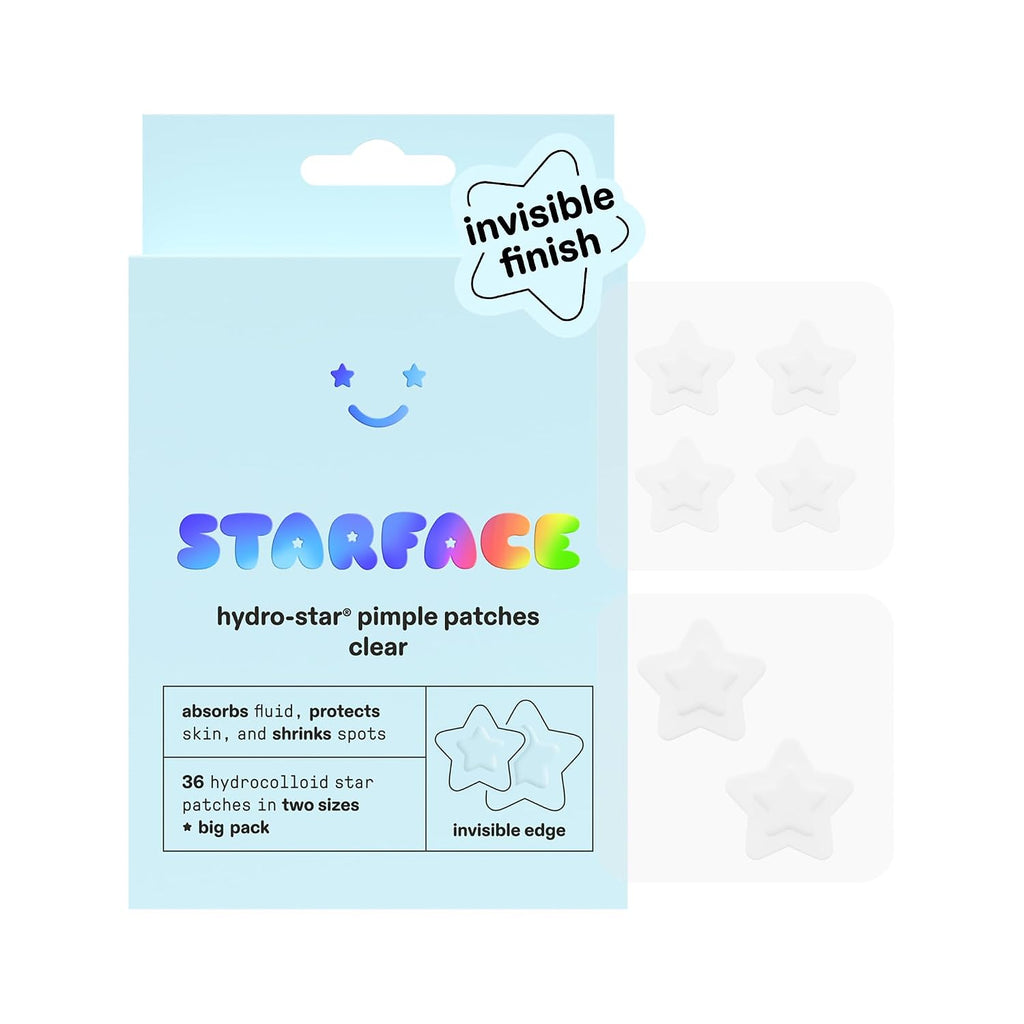 Starface Hydro-Star Holographic Pimple Patch Refills, Hydrocolloid, Dermatologist Tested, Covers and Protects Spots, Absorbs Pimple Gunk, Vegan, Cruelty-Free Skincare, Amazon Exclusive (36 Count)