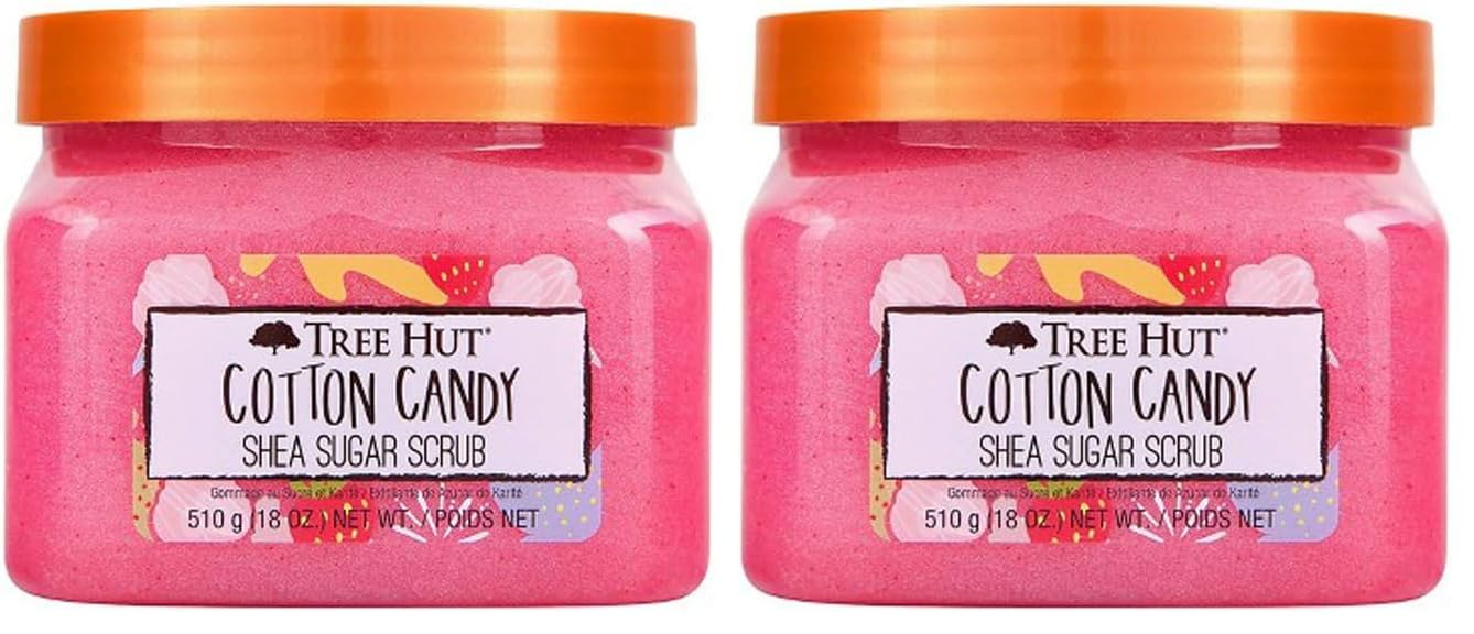 Tree Hut Watermelon Body Scrub, Exfoliating & Hydrating Sugar Scrub with Shea Butter & Essential Oils, Smooth Skin, Body Exfoliator For All Skin Types, Self Care Gifts for Women, Vegan, 18 Oz