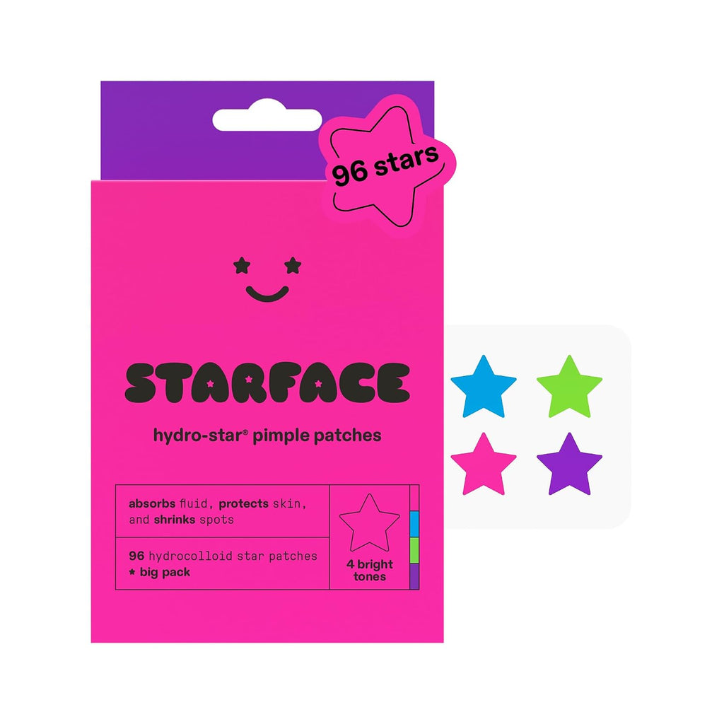 Starface Hydro-Star Holographic Pimple Patch Refills, Hydrocolloid, Dermatologist Tested, Covers and Protects Spots, Absorbs Pimple Gunk, Vegan, Cruelty-Free Skincare, Amazon Exclusive (36 Count)