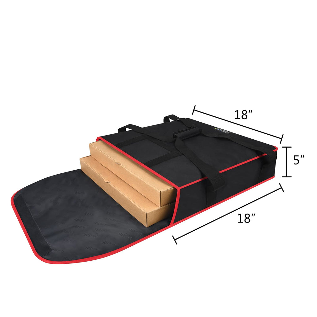 Pizza Bags for Delivery 20" X 20" X 6" - Moisture-Free, Professional Thermal Pizza Warmer, Heavy-Duty Pizza Delivery Bag, Suitable for Restaurants,Picnic Uber Eats & Door Dash（Silver）