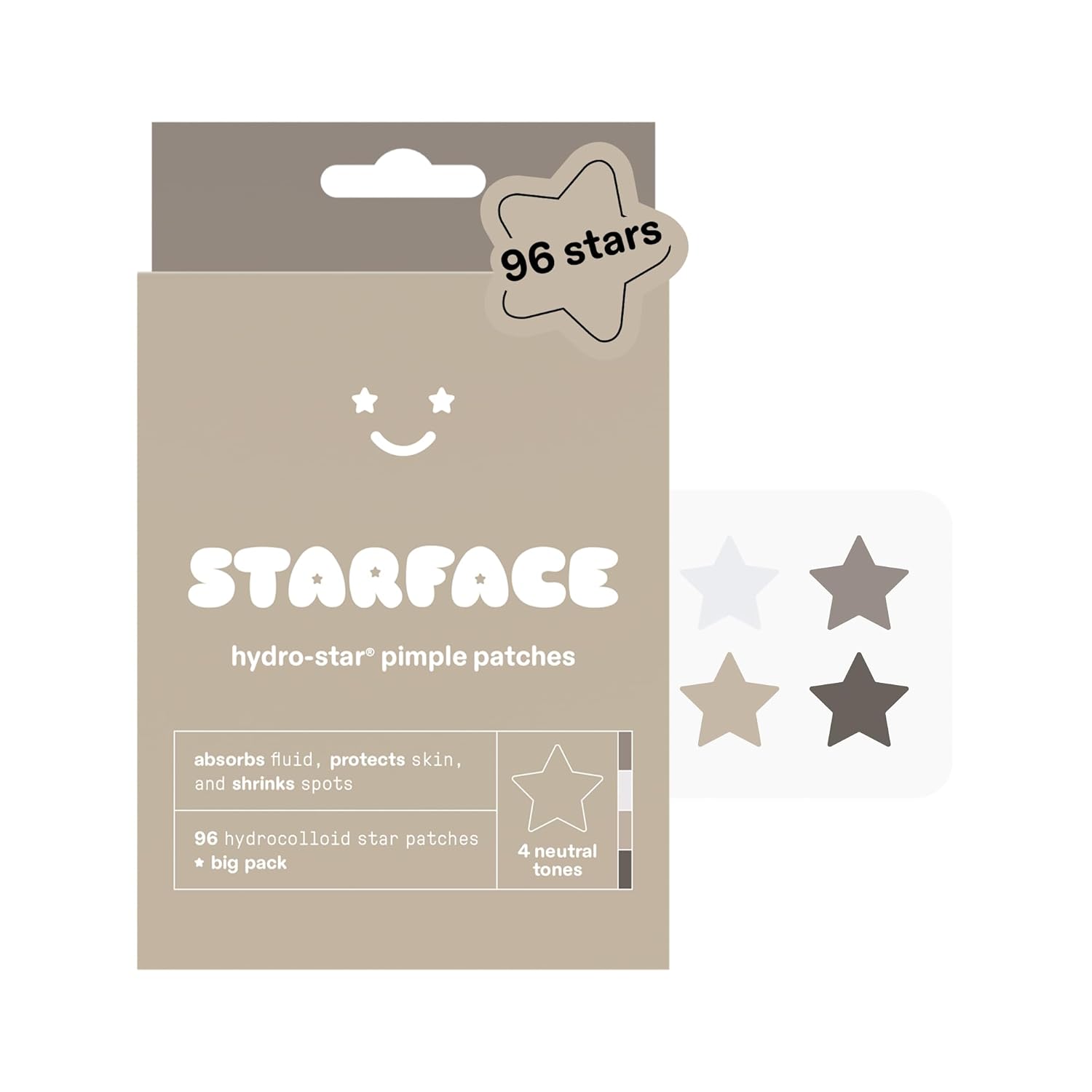 Starface Hydro-Star Holographic Pimple Patch Refills, Hydrocolloid, Dermatologist Tested, Covers and Protects Spots, Absorbs Pimple Gunk, Vegan, Cruelty-Free Skincare, Amazon Exclusive (36 Count)