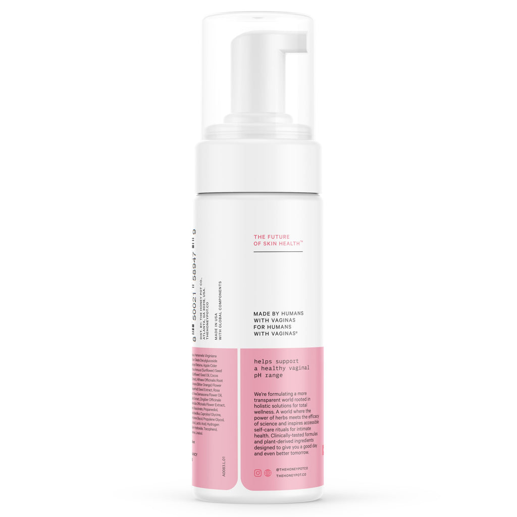 The Honey Pot Company - Feminine Wash - Herbal Infused - Sensitive Skin Types - PH Balanced Plant Based Hygiene Products - Sensitive w/Rosewater - 5.51 Fluid Oz.