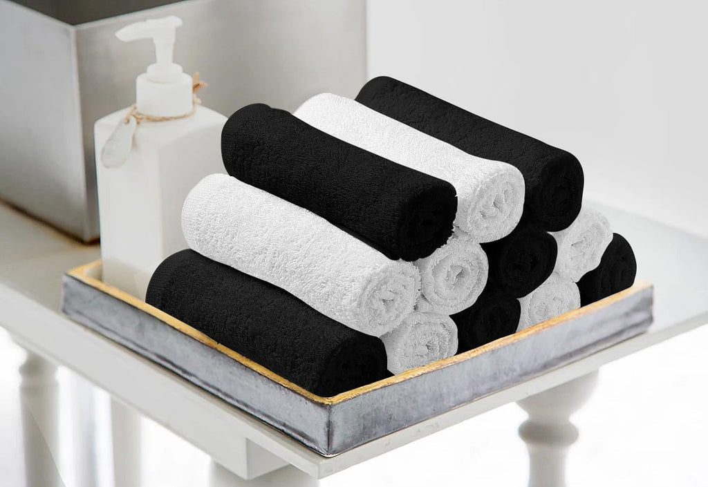 Avalon Towels Salon Towel - Pink Hand Towels Bulk Pack of 24 - 100% Cotton Absorbent Spa, Facial & Gym Towel for Working Out - 16x27 Inches (Not Bleach Proof)