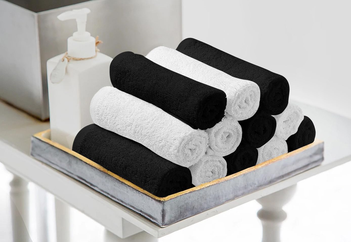 Avalon Towels Salon Towel - Pink Hand Towels Bulk Pack of 24 - 100% Cotton Absorbent Spa, Facial & Gym Towel for Working Out - 16x27 Inches (Not Bleach Proof)