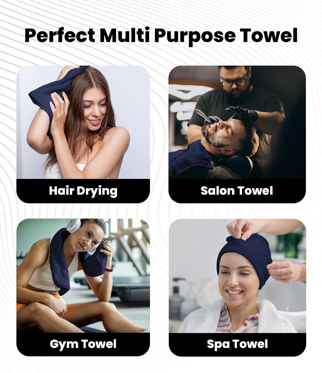 Avalon Towels Salon Towel - Pink Hand Towels Bulk Pack of 24 - 100% Cotton Absorbent Spa, Facial & Gym Towel for Working Out - 16x27 Inches (Not Bleach Proof)