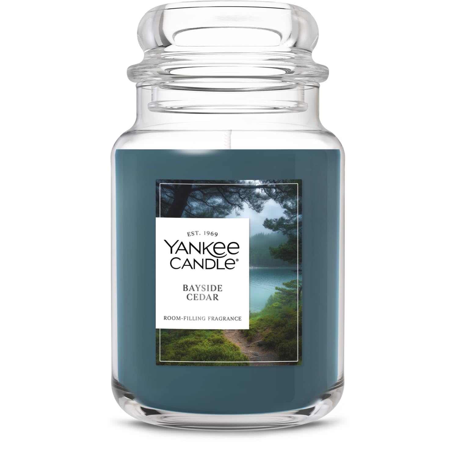 Yankee Candle Mid Summer's Night, Scented Candle, 22oz Large Jar with up to 150 Hour Burn, Giftable