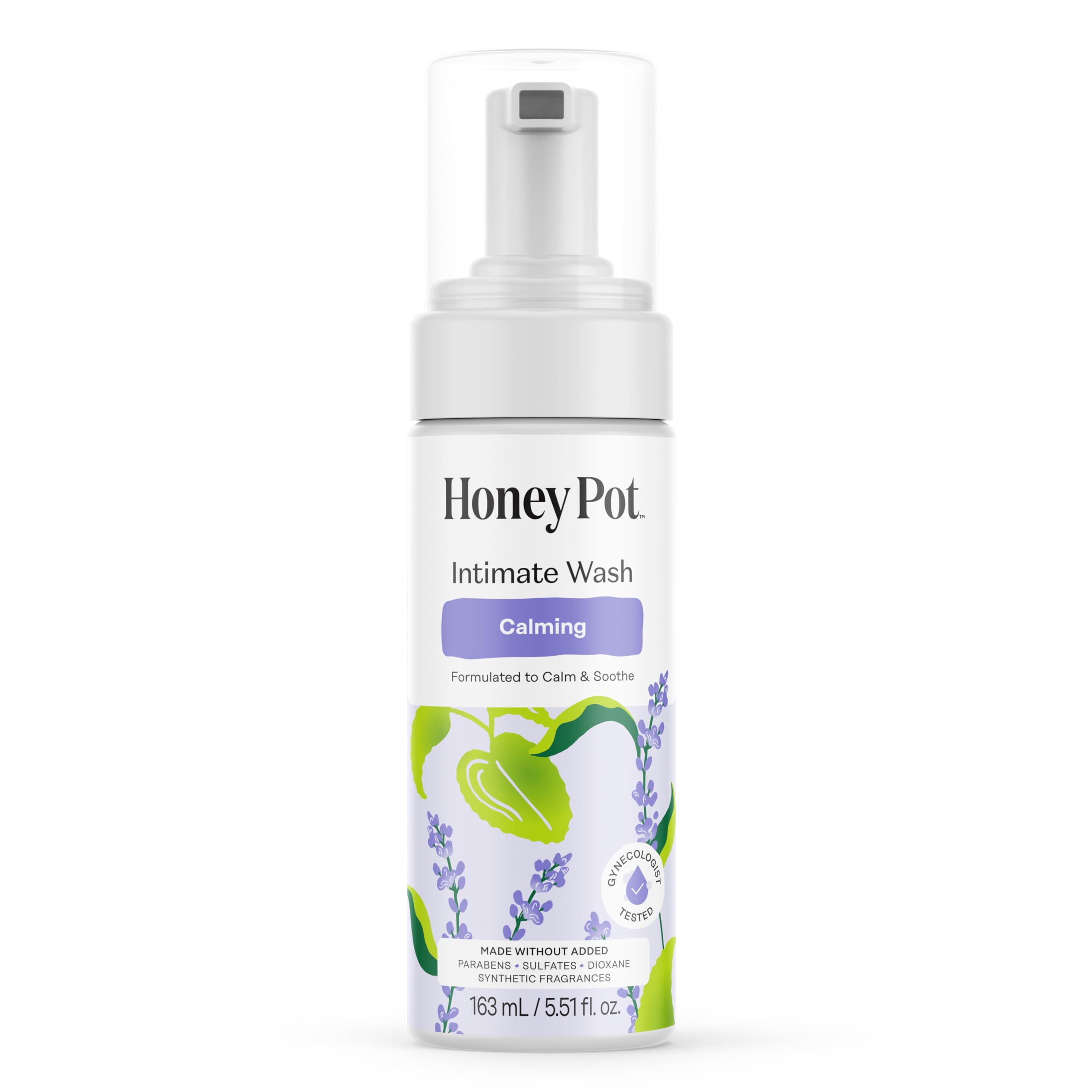 The Honey Pot Company - Feminine Wash - Herbal Infused - Sensitive Skin Types - PH Balanced Plant Based Hygiene Products - Sensitive w/Rosewater - 5.51 Fluid Oz.