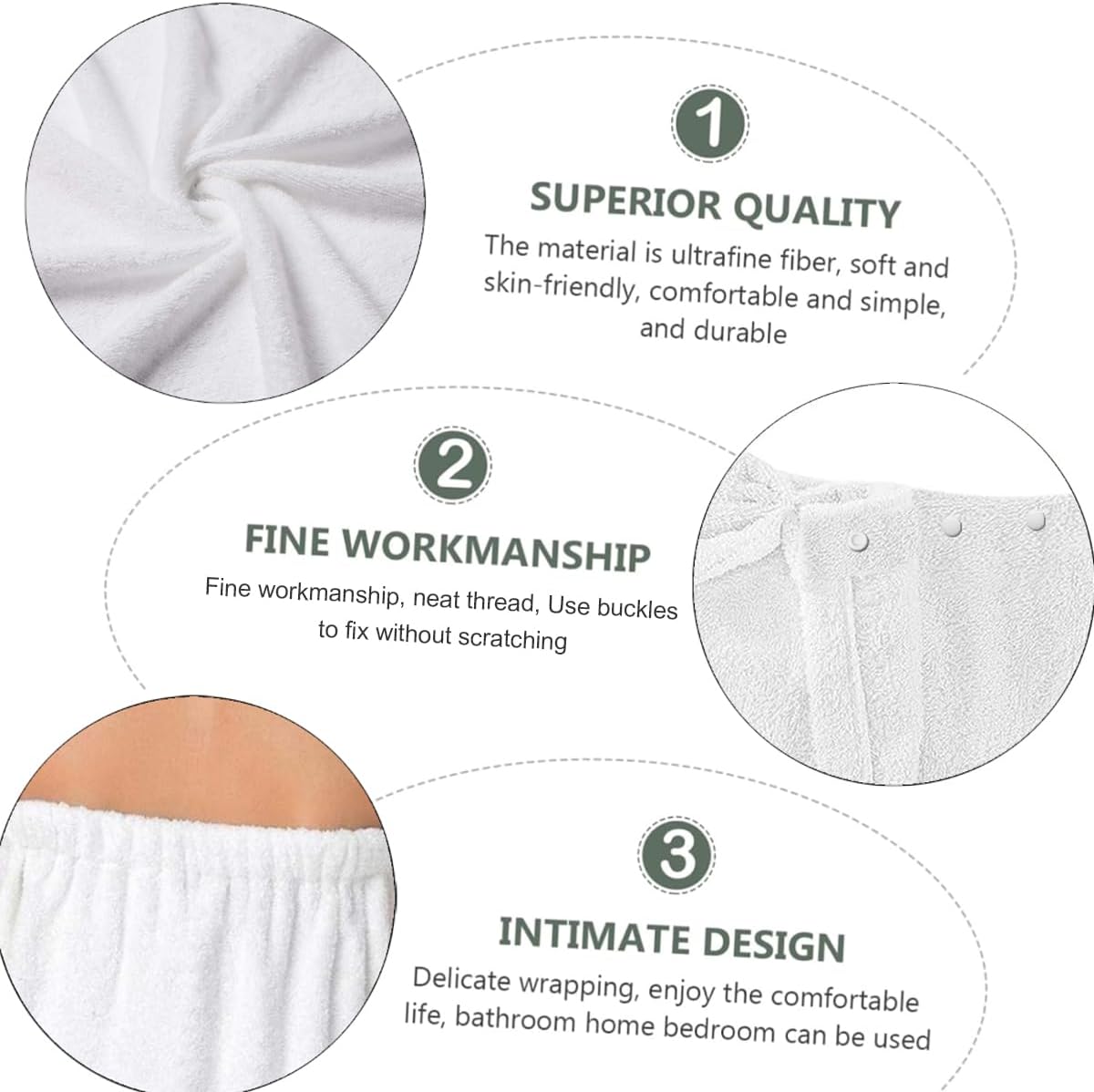 TURTLEDOVE Pink Bow Bath Wrap Set with Hair Turban, Absorbent Microfiber Spa Towel Wrap, Towel Robe for Women