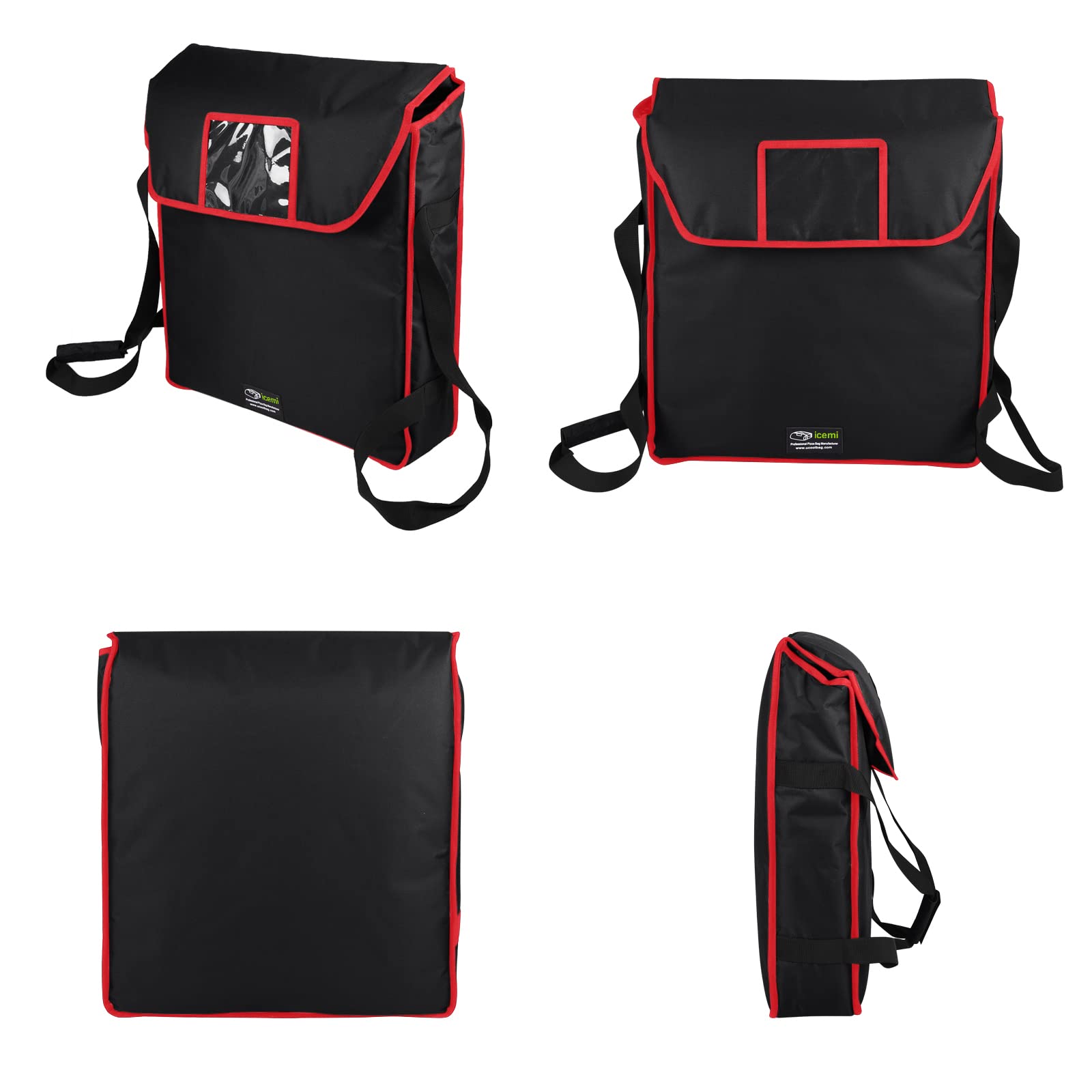 Pizza Bags for Delivery 20" X 20" X 6" - Moisture-Free, Professional Thermal Pizza Warmer, Heavy-Duty Pizza Delivery Bag, Suitable for Restaurants,Picnic Uber Eats & Door Dash（Silver）