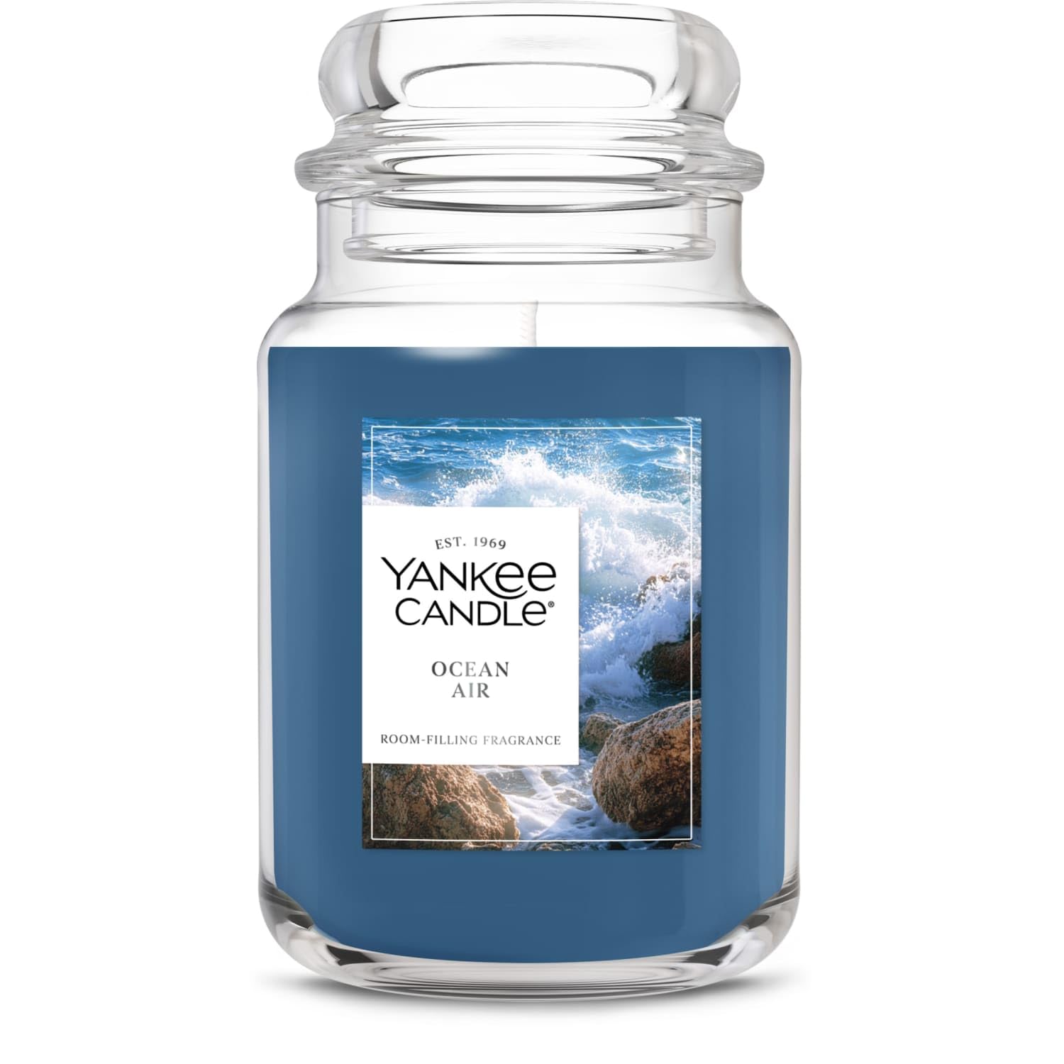 Yankee Candle Mid Summer's Night, Scented Candle, 22oz Large Jar with up to 150 Hour Burn, Giftable