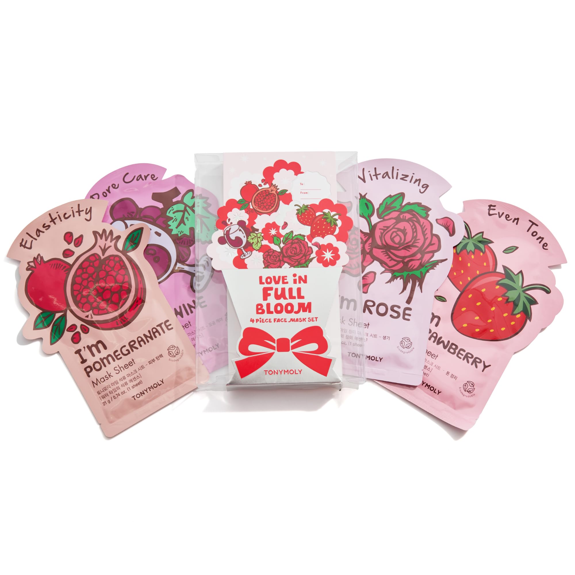 TONYMOLY I’m Sheet Mask Gift Set – Korean Face Mask Variety Pack with Hydrating & Vitamin Essences, 10 Pack