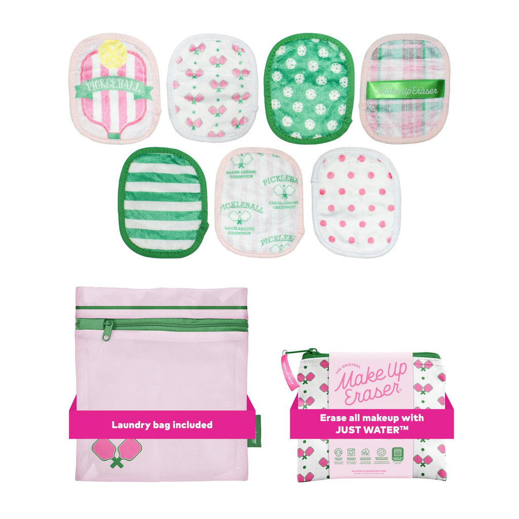 The Original MakeUp Eraser 7-Day Set, Erase All Makeup with Just Water, Including Waterproof Mascara, Eyeliner, Foundation, Lipstick, Sunscreen, and More! Seashells, 7ct.