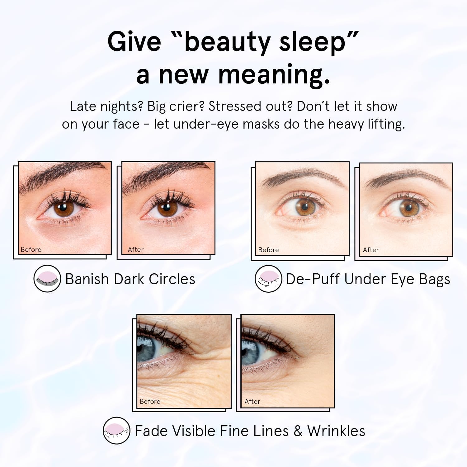 grace & stella Retinol Under Eye Patches for Puffy Eyes and Dark Circles, Restoring Gel Under Eye Masks with Hyaluronic Acid - Vegan Cruelty-Free Skincare - Gifts for Teen Girls (Purple, 6 Pairs)