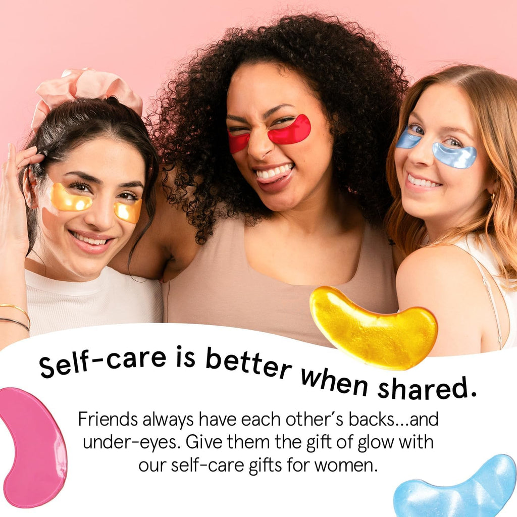 grace & stella Award Winning Under Eye Mask Reduce Dark Circles, Puffy Eyes, Undereye Bags, Wrinkles, Gel Under Eye Patches, New Mom Gifts - Vegan Self Care (48 Pairs, Blue)