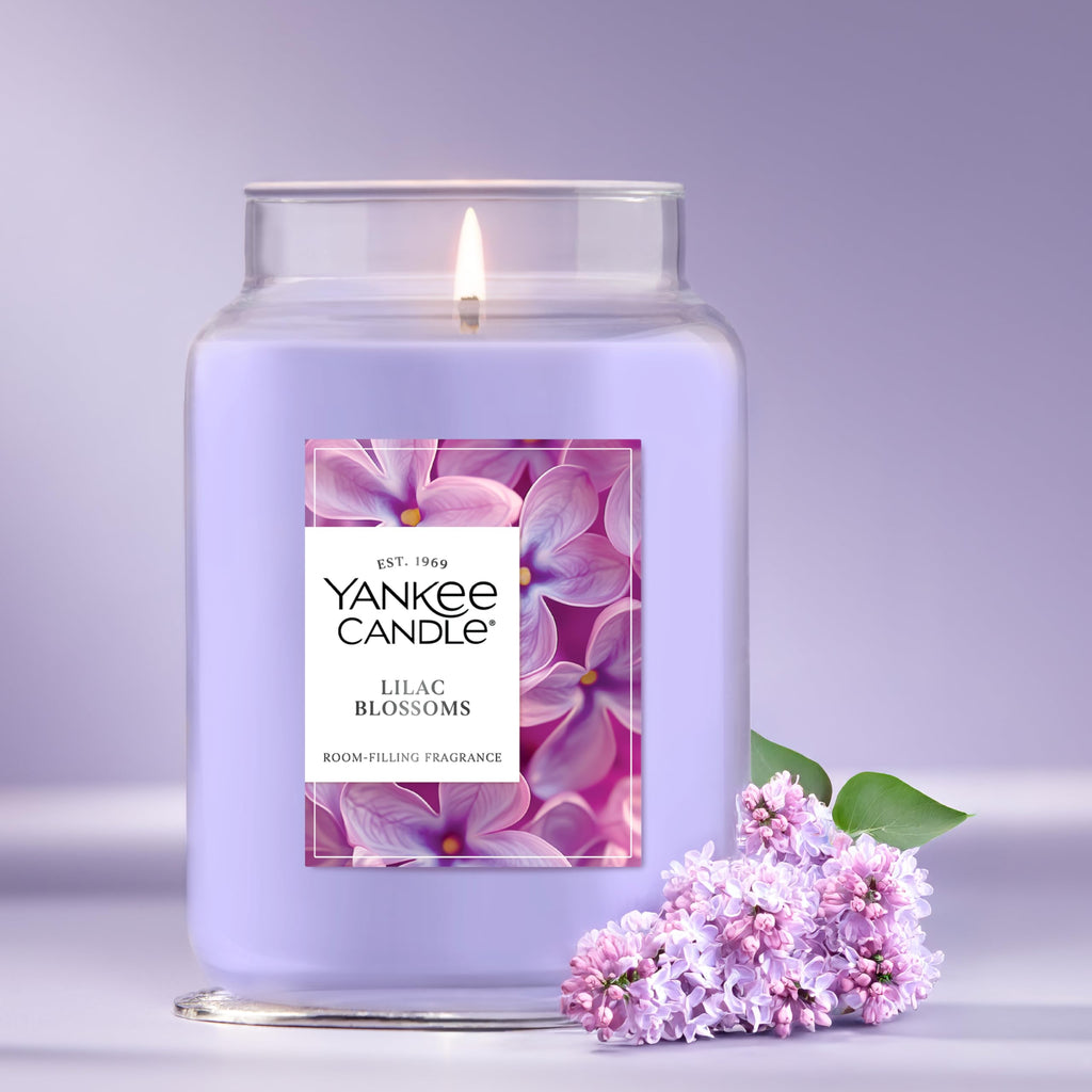 Yankee Candle Lemon Lavender Scented Candle, 22oz Large Jar with up to 150 Hour Burn Time, Giftable, Birthdays