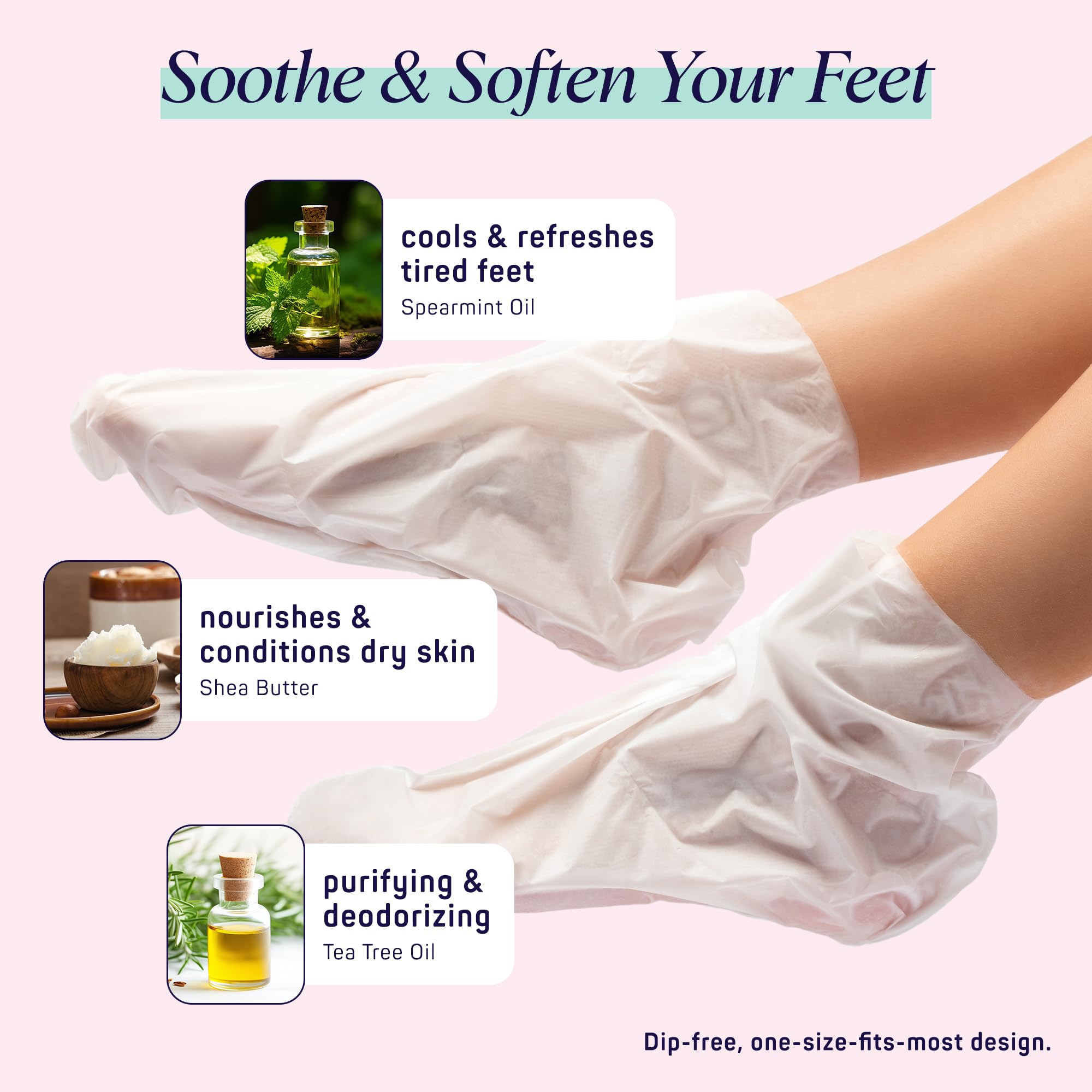 SpaLife Moisturizing Hand Gloves & Foot Mask Socks | Korean Skincare Set for Dry Cracked Hands & Dry Cracked Feet Callus Remover Alternative | Self Care Gifts for Women | 4 Hand, 4 Foot