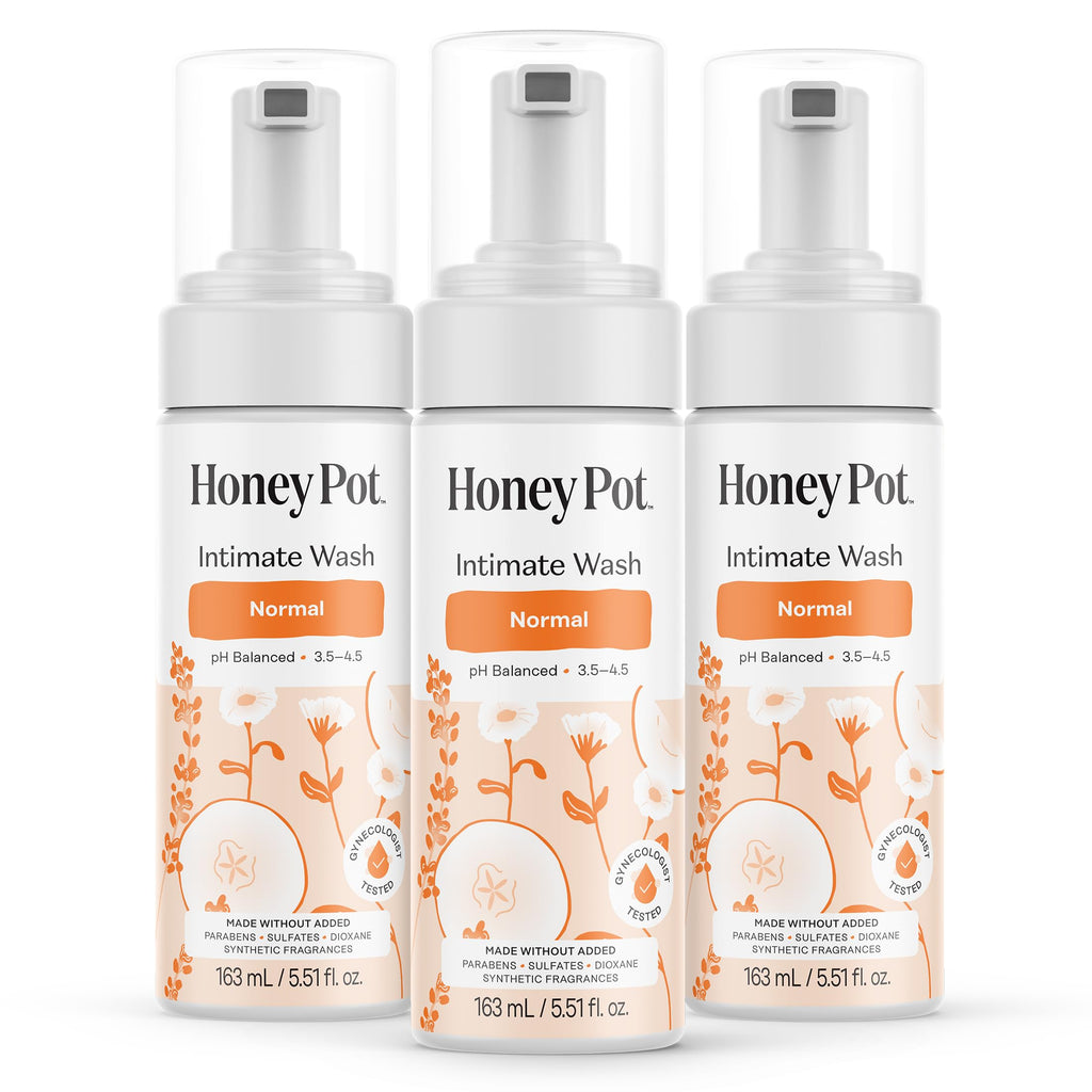 The Honey Pot Company - Feminine Wash - Herbal Infused - Sensitive Skin Types - PH Balanced Plant Based Hygiene Products - Sensitive w/Rosewater - 5.51 Fluid Oz.
