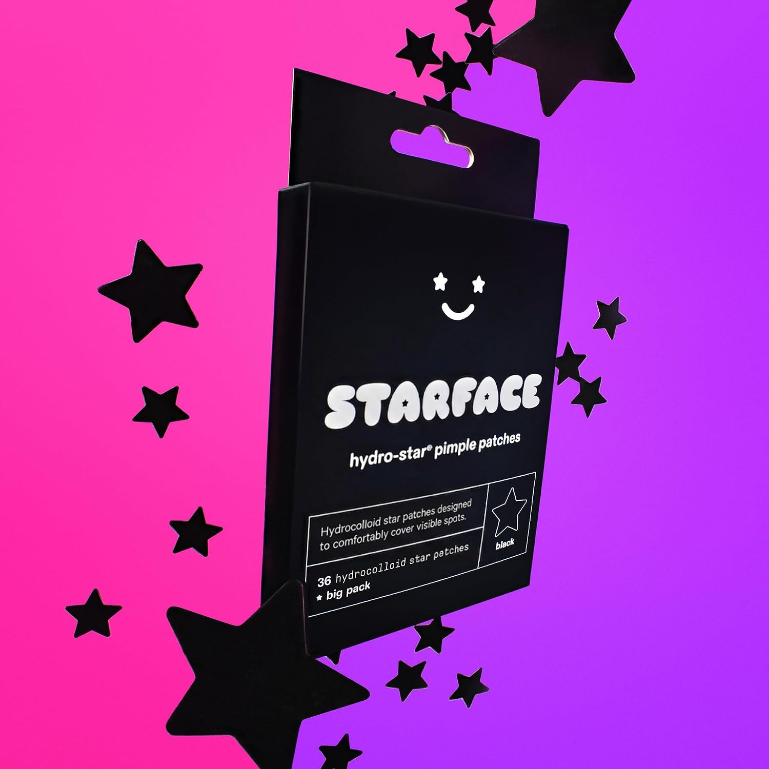 Starface Hydro-Star Holographic Pimple Patch Refills, Hydrocolloid, Dermatologist Tested, Covers and Protects Spots, Absorbs Pimple Gunk, Vegan, Cruelty-Free Skincare, Amazon Exclusive (36 Count)