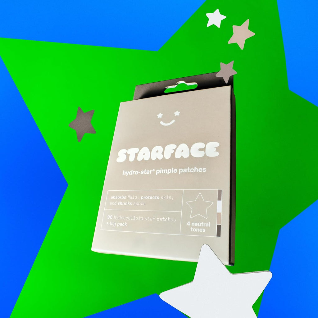 Starface Hydro-Star Holographic Pimple Patch Refills, Hydrocolloid, Dermatologist Tested, Covers and Protects Spots, Absorbs Pimple Gunk, Vegan, Cruelty-Free Skincare, Amazon Exclusive (36 Count)
