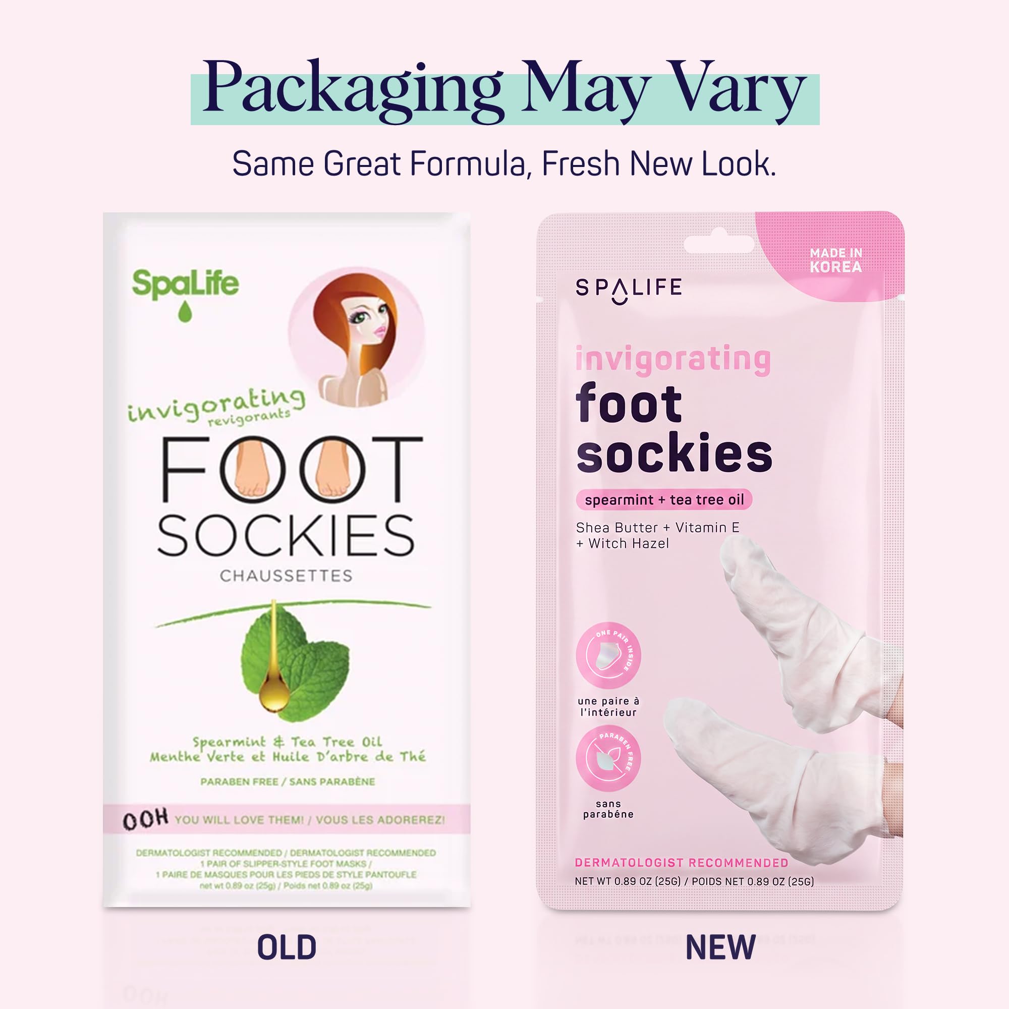 SpaLife Moisturizing Hand Gloves & Foot Mask Socks | Korean Skincare Set for Dry Cracked Hands & Dry Cracked Feet Callus Remover Alternative | Self Care Gifts for Women | 4 Hand, 4 Foot
