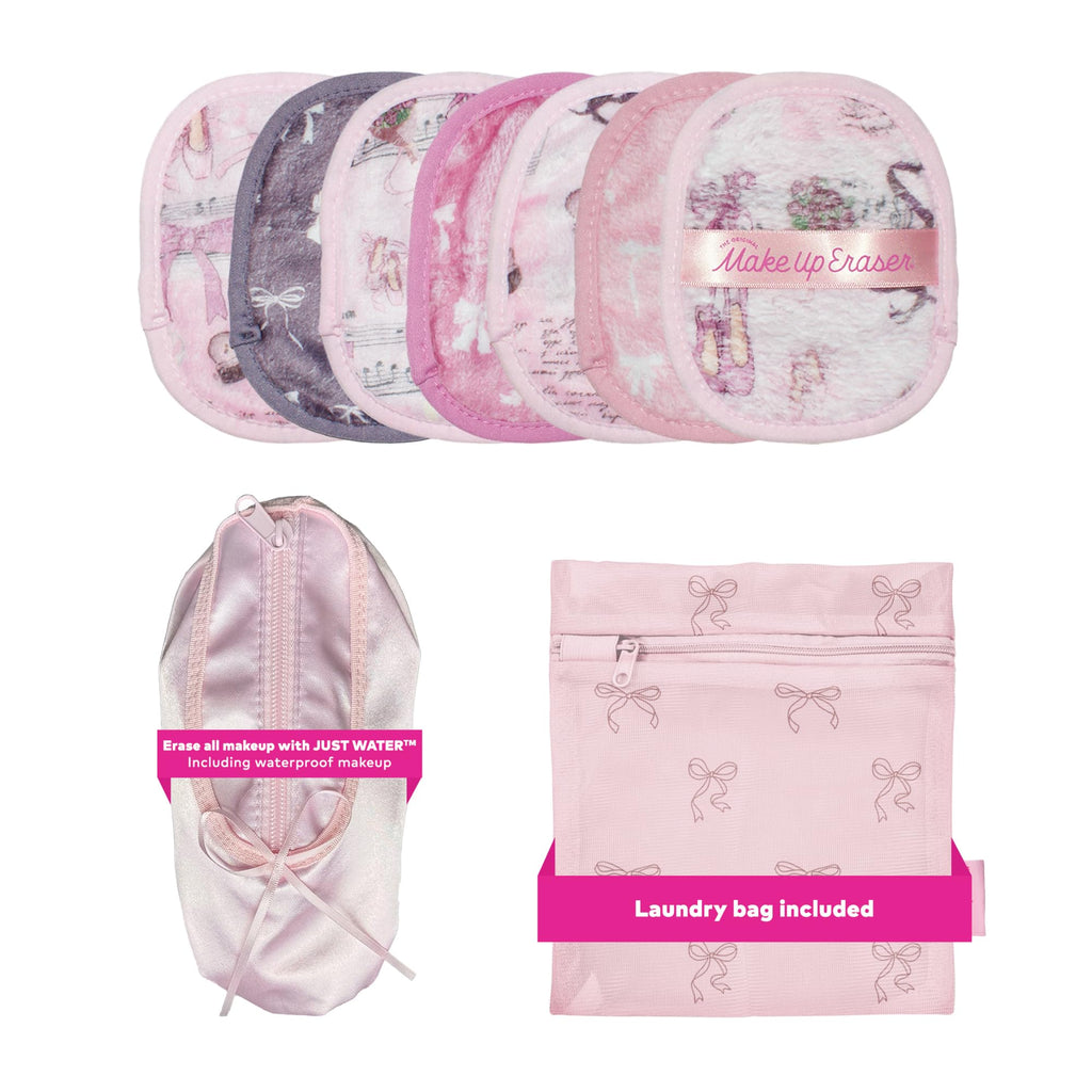 The Original MakeUp Eraser 7-Day Set, Erase All Makeup with Just Water, Including Waterproof Mascara, Eyeliner, Foundation, Lipstick, Sunscreen, and More! Seashells, 7ct.