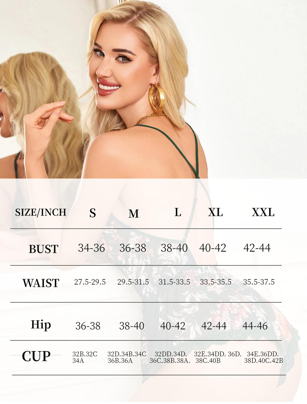 Avidlove Women's Sexy Lingerie Lightweight Floral Cami Romper Criss Cross Backless Summer Sleepwear