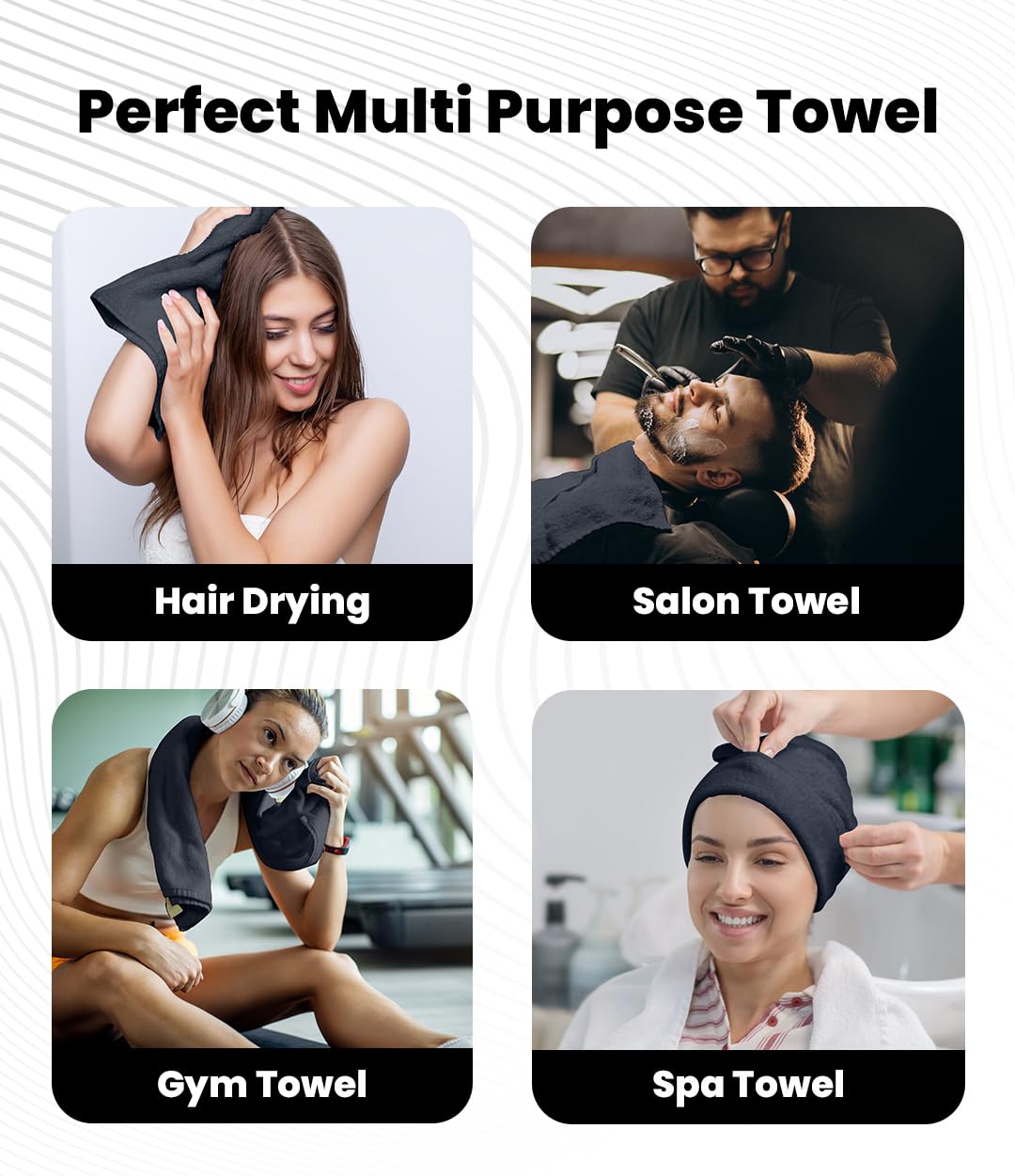 Avalon Towels Salon Towel - Pink Hand Towels Bulk Pack of 24 - 100% Cotton Absorbent Spa, Facial & Gym Towel for Working Out - 16x27 Inches (Not Bleach Proof)