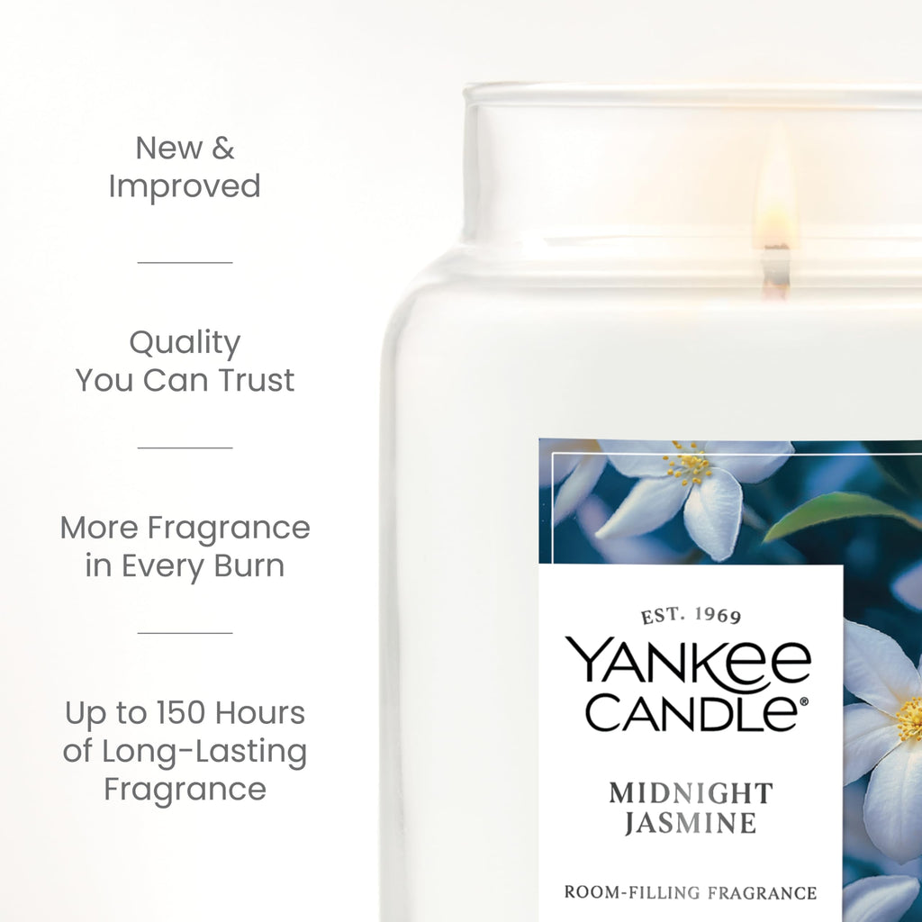 Yankee Candle Lemon Lavender Scented Candle, 22oz Large Jar with up to 150 Hour Burn Time, Giftable, Birthdays