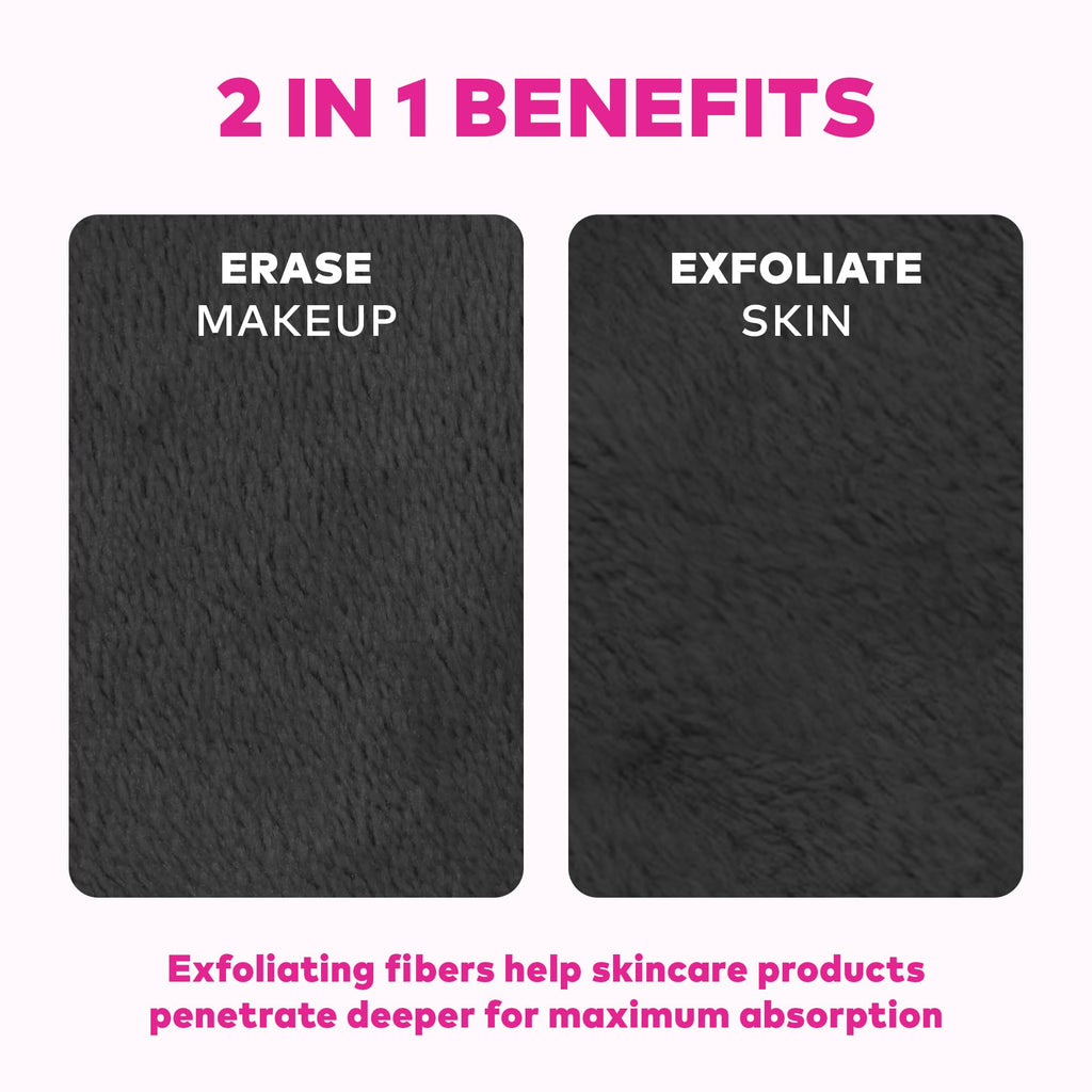 The Original MakeUp Eraser PRO, Effortlessly Remove All Makeup Using Only Water, Including Waterproof Mascara, Eyeliner, Foundation, Lipstick, Sunscreen,and More! Original Pink, 1ct.