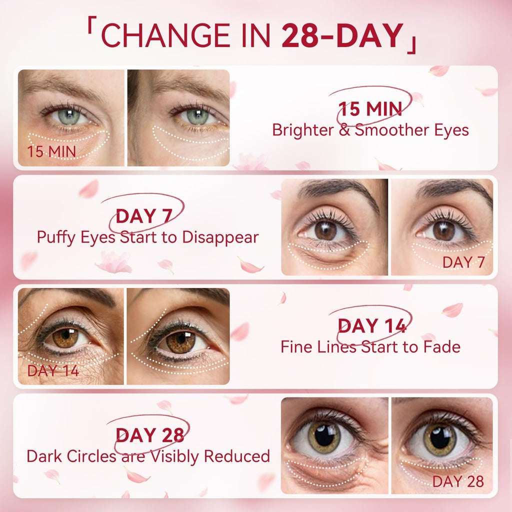 BREYLEE Aloe Vera Eye Masks– 60 Pcs - Puffy Eyes and Dark Circles Treatments – Look Younger and Reduce Wrinkles and Fine Lines Undereye, Improve and Firm eye Skin - Pure Natural Material Extraction