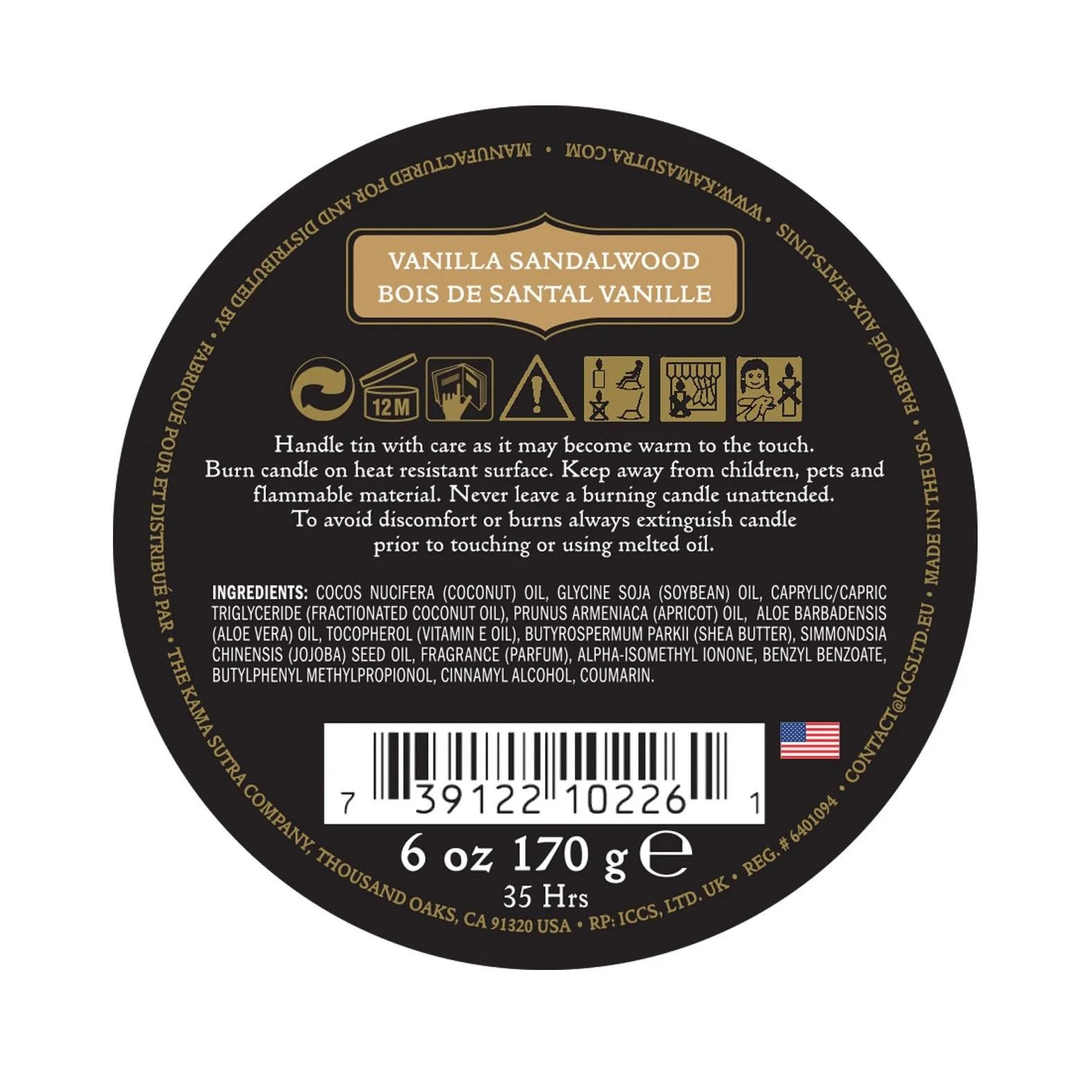 KAMA SUTRA Ignite Massage Candle - Coconut Oil and Soy Based - Island Passion Berry, 6 oz Candle Melts into a Warm Massage Oil, Couples Massage, Pour Spout Massage Candle