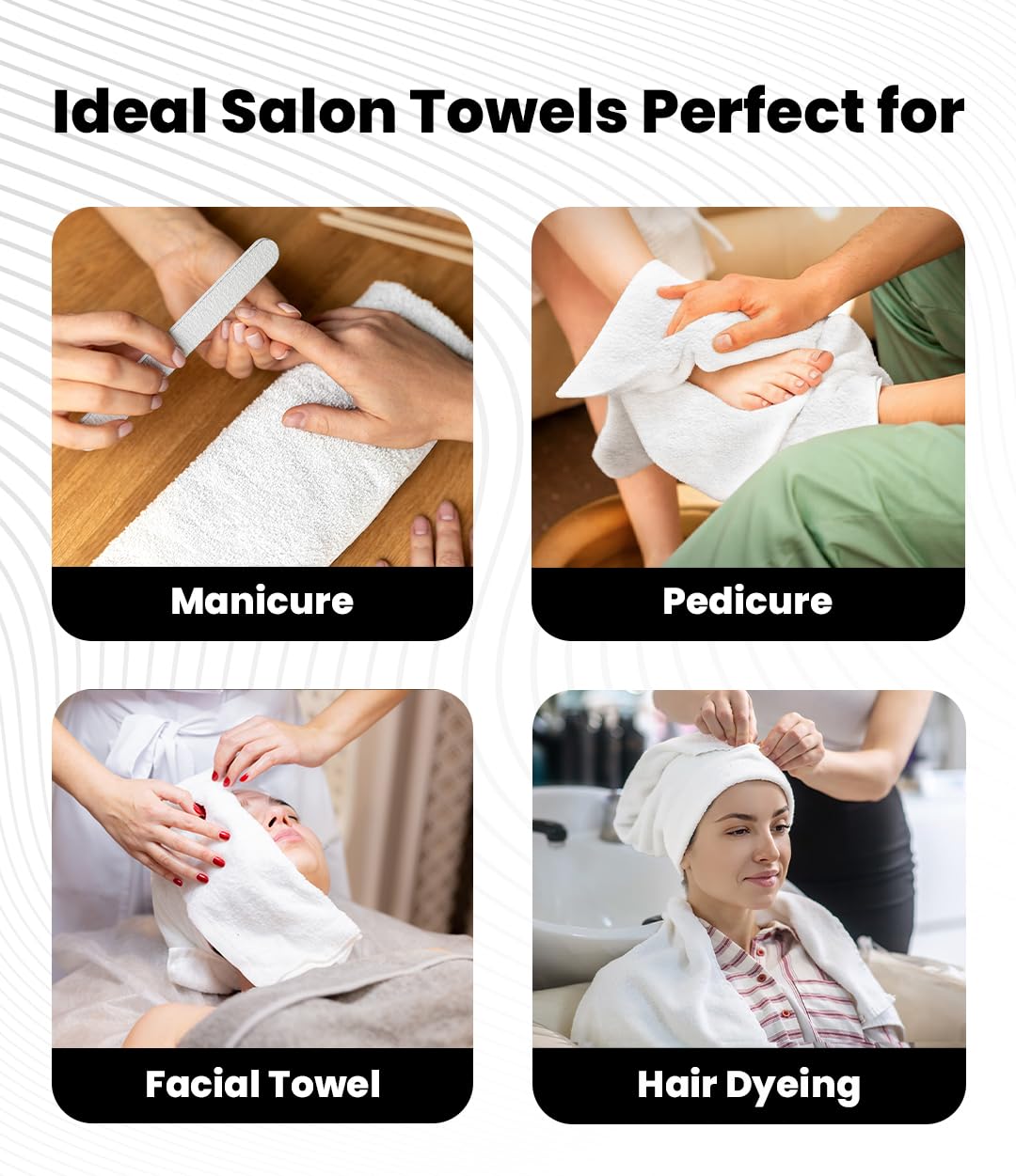Avalon Towels Salon Towel - Pink Hand Towels Bulk Pack of 24 - 100% Cotton Absorbent Spa, Facial & Gym Towel for Working Out - 16x27 Inches (Not Bleach Proof)