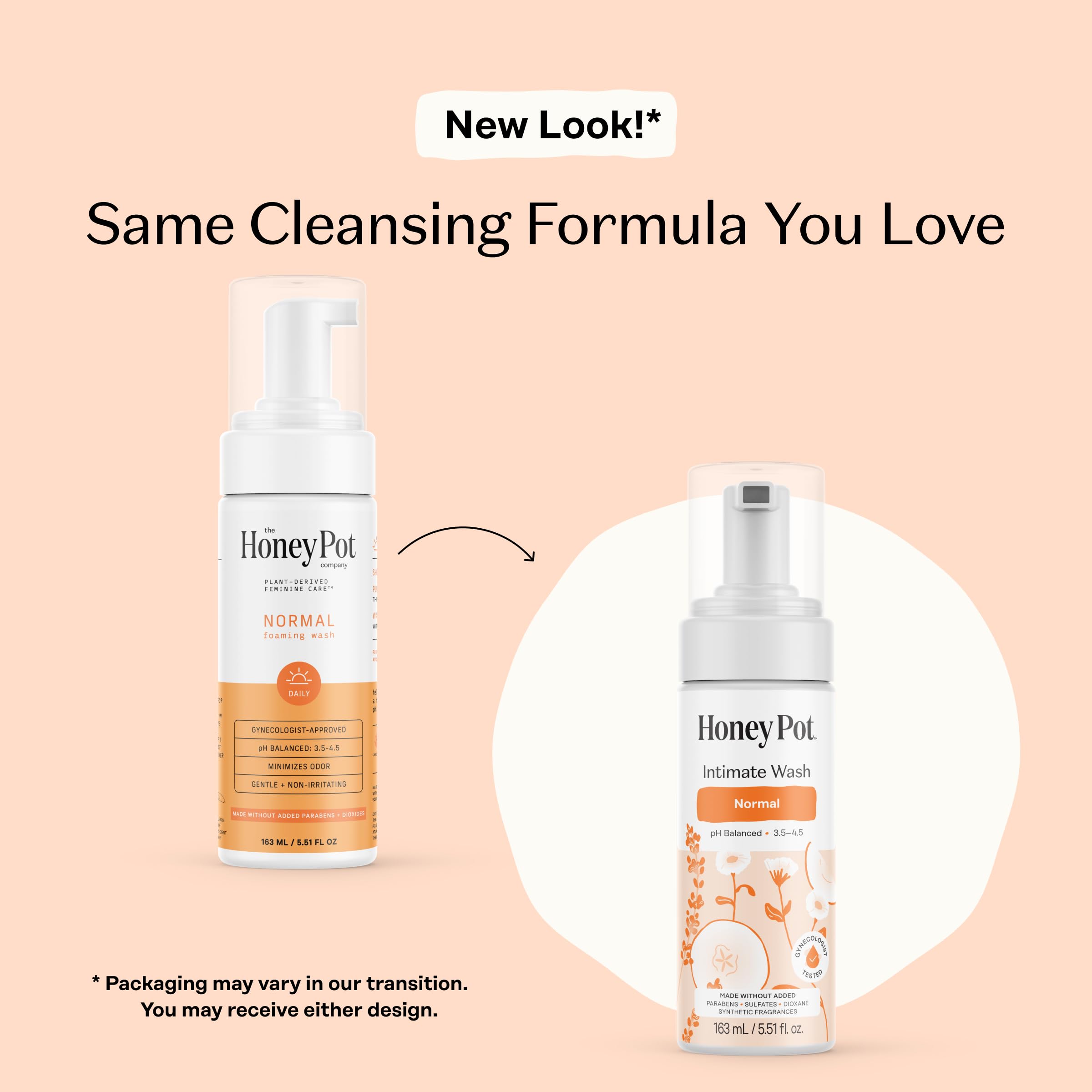 The Honey Pot Company - Feminine Wash - Herbal Infused - Sensitive Skin Types - PH Balanced Plant Based Hygiene Products - Sensitive w/Rosewater - 5.51 Fluid Oz.