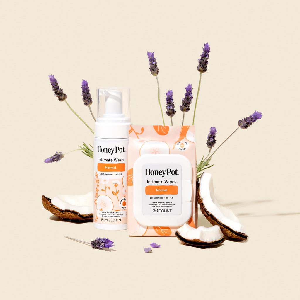 The Honey Pot Company - Feminine Wash - Herbal Infused - Sensitive Skin Types - PH Balanced Plant Based Hygiene Products - Sensitive w/Rosewater - 5.51 Fluid Oz.