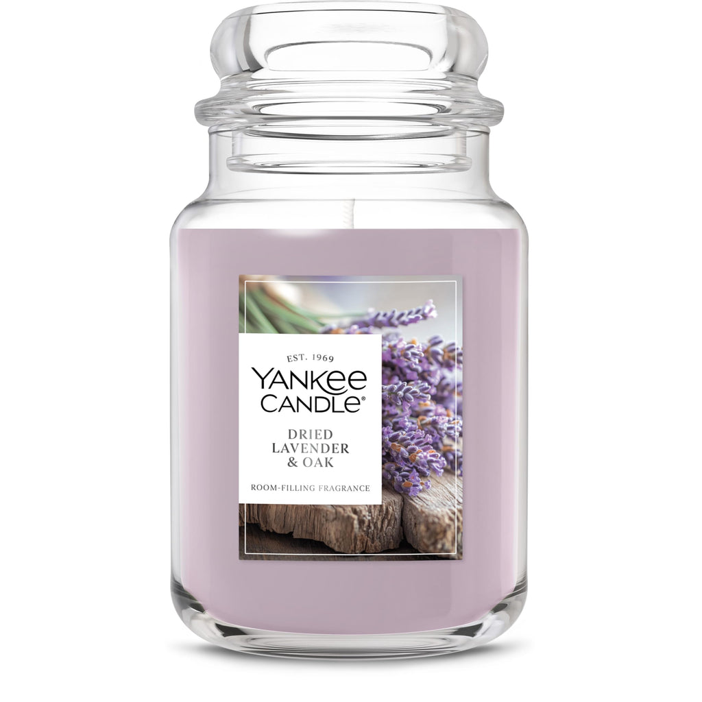 Yankee Candle Lemon Lavender Scented Candle, 22oz Large Jar with up to 150 Hour Burn Time, Giftable, Birthdays