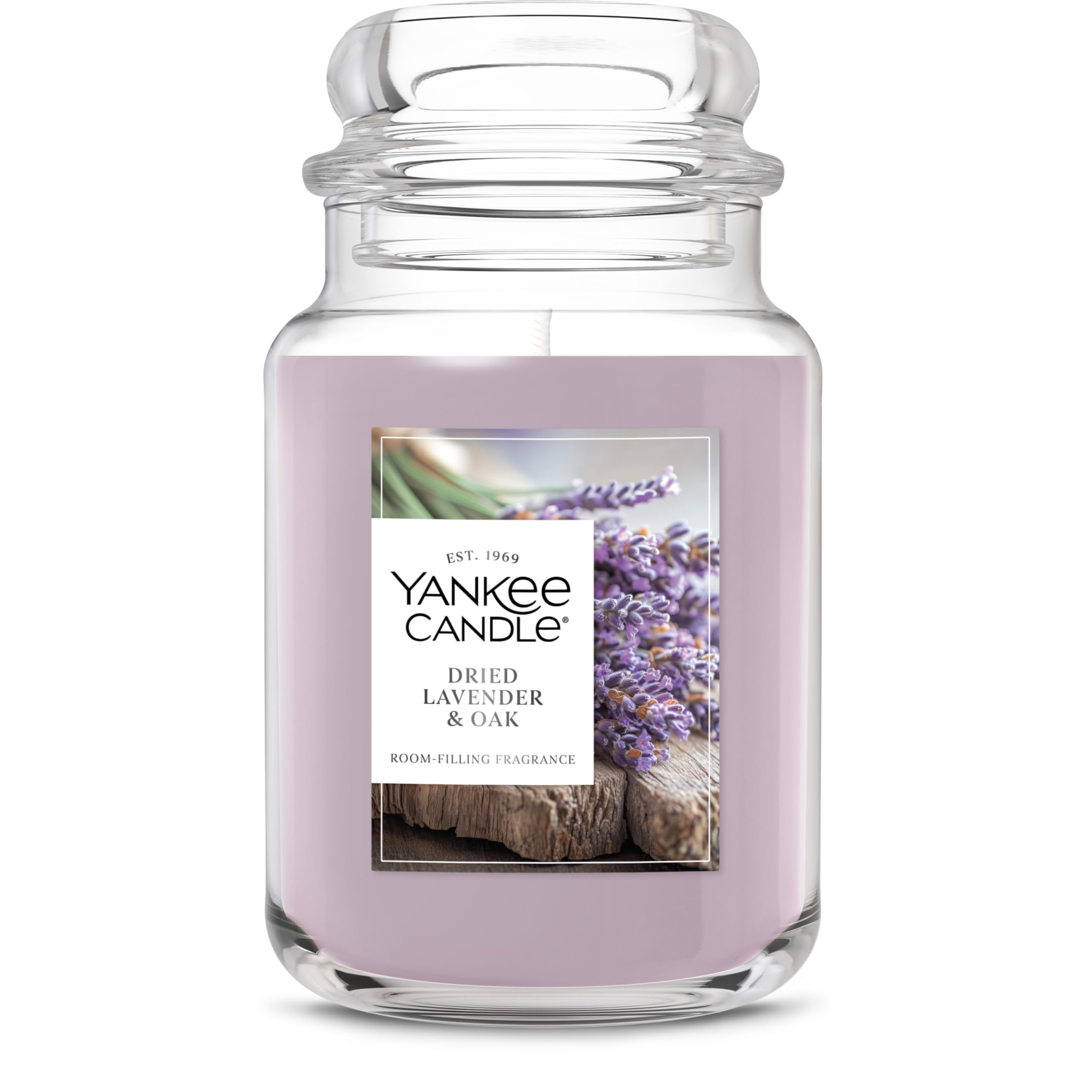 Yankee Candle Lemon Lavender Scented Candle, 22oz Large Jar with up to 150 Hour Burn Time, Giftable, Birthdays