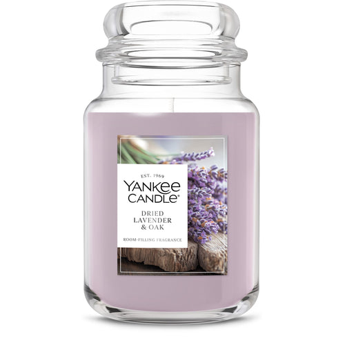 Yankee Candle Lemon Lavender Scented Candle, 22oz Large Jar with up to 150 Hour Burn Time, Giftable, Birthdays