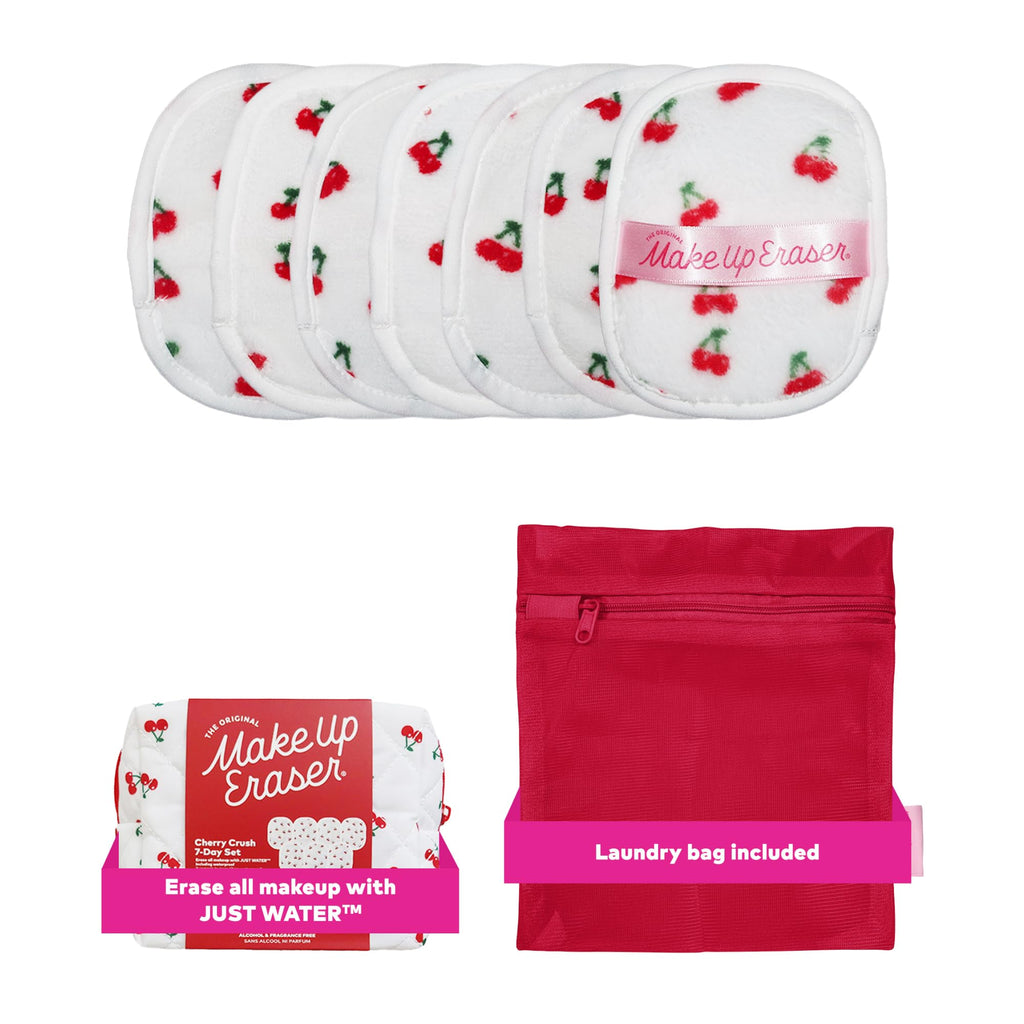 The Original MakeUp Eraser 7-Day Set, Erase All Makeup with Just Water, Including Waterproof Mascara, Eyeliner, Foundation, Lipstick, Sunscreen, and More! Seashells, 7ct.