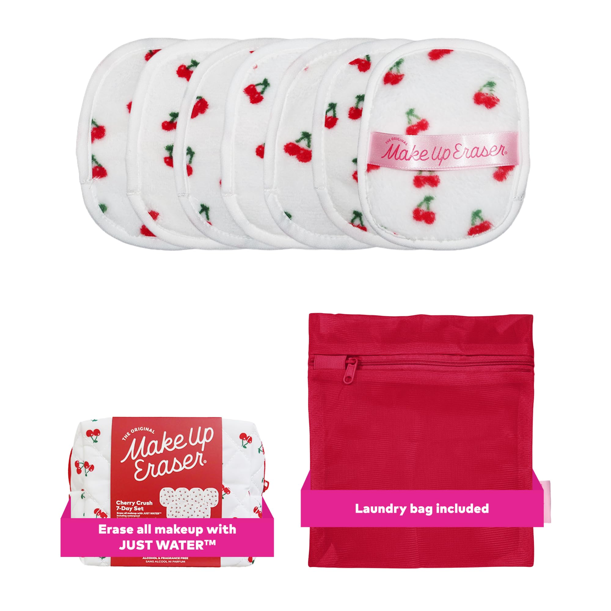 The Original MakeUp Eraser 7-Day Set, Erase All Makeup with Just Water, Including Waterproof Mascara, Eyeliner, Foundation, Lipstick, Sunscreen, and More! Seashells, 7ct.