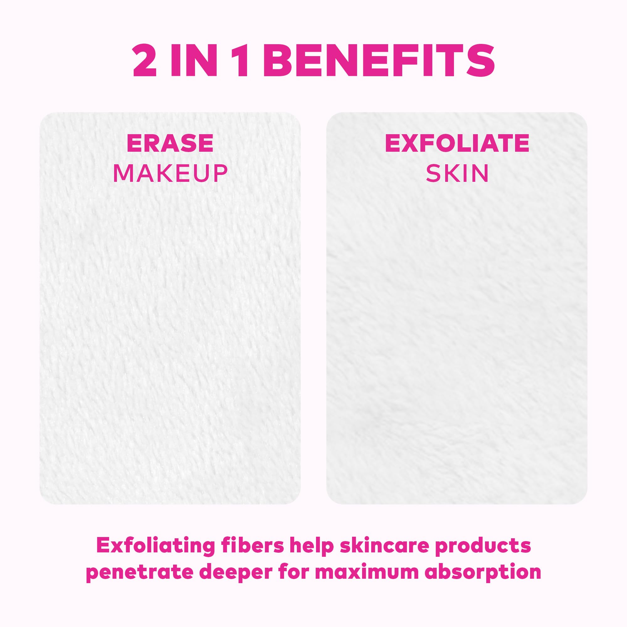 The Original MakeUp Eraser 7-Day Set, Erase All Makeup with Just Water, Including Waterproof Mascara, Eyeliner, Foundation, Lipstick, Sunscreen, and More! Seashells, 7ct.