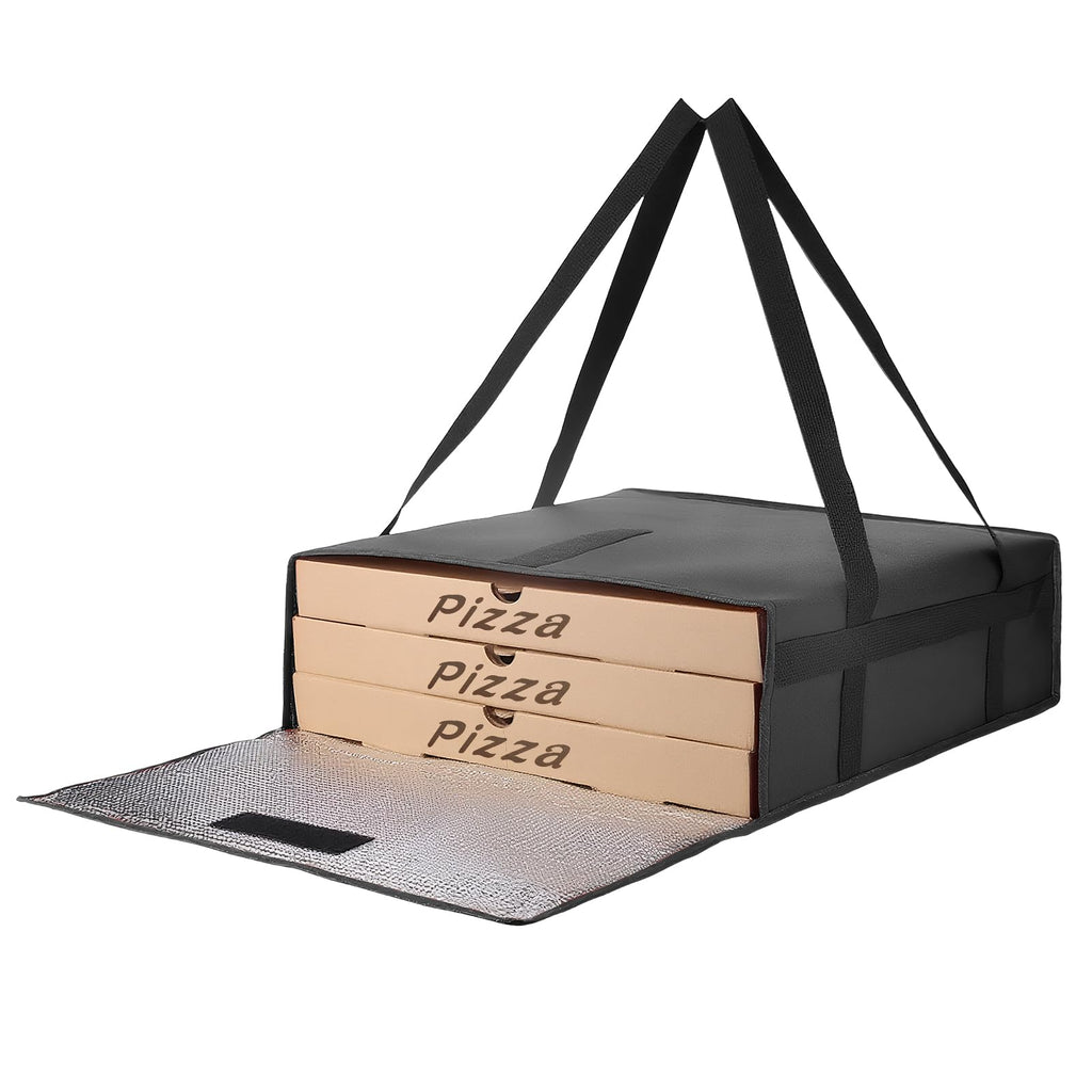 Bodaon Insulated Pizza Delivery Bag, 20" x 20" x 6" Pizza Warmer Bags for Carry Hot, Food Warmers for Parties, Pizza Thermal Insulation, Pizza Carrier for Catering, Red, 1-Pack