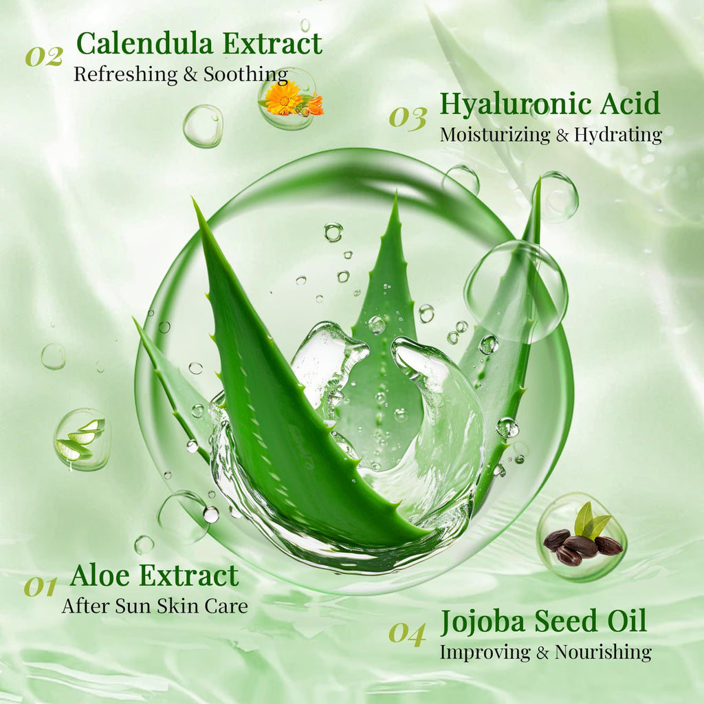 KONEUK 30 Pack Aloe Vera Hydrating Face Masks Skincare, Moisturizing & Soothing Sheet Face Mask for Skin Care, Bulk Aloe Face Masks for After Sun Skin Care, Spa Party Gifts for Women