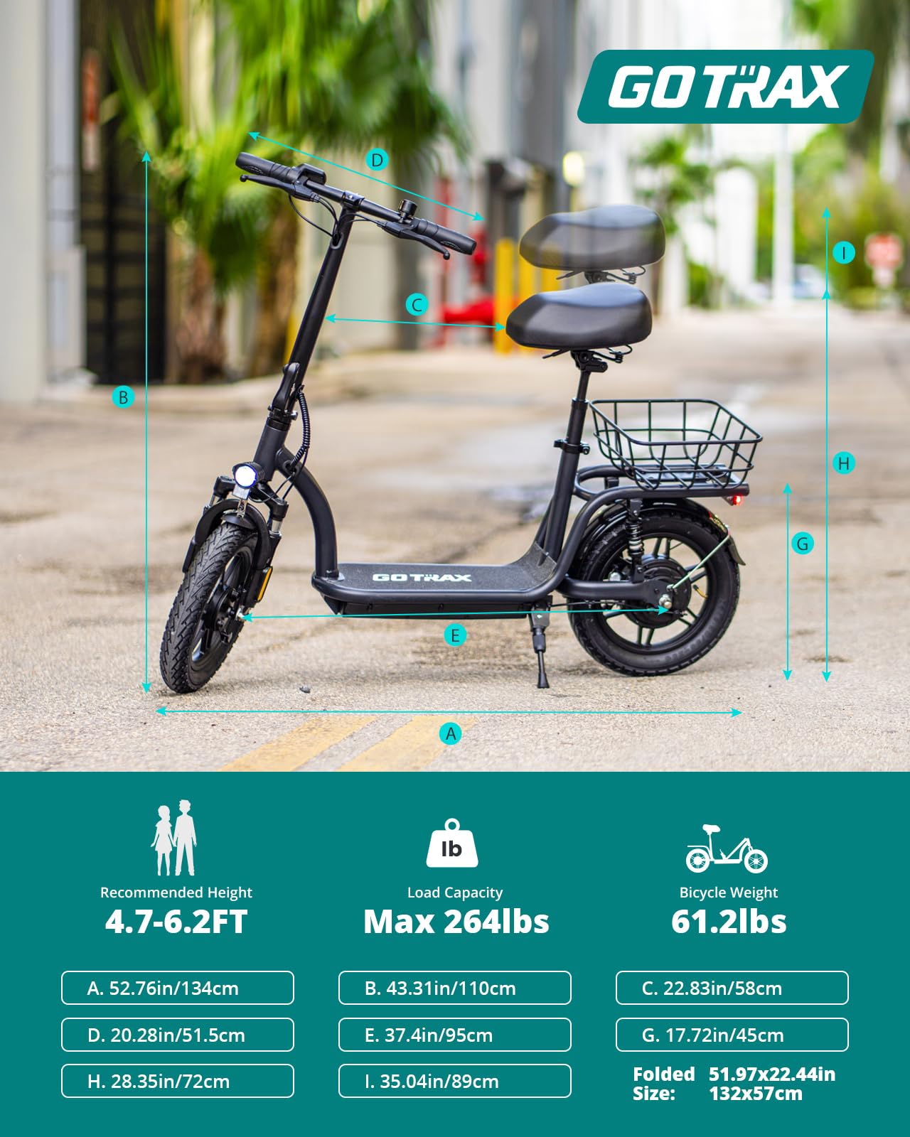 Gotrax Adult Electric Scooter with Seat, Max 19-25miles Range, 15.5-20mph Power by 350W-500W Motor, All-Terrain Tire & Wider Deck & Soft Cushioning Seat with Carry Basket