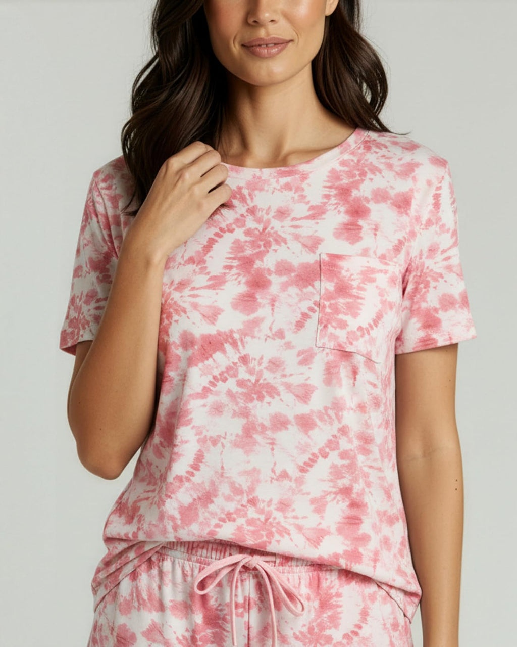 Real Essentials 2 Pack: Women’s Short Sleeve Pajama Short Set - Comfy Lightweight Soft Lounge Sleepwear (Plus
