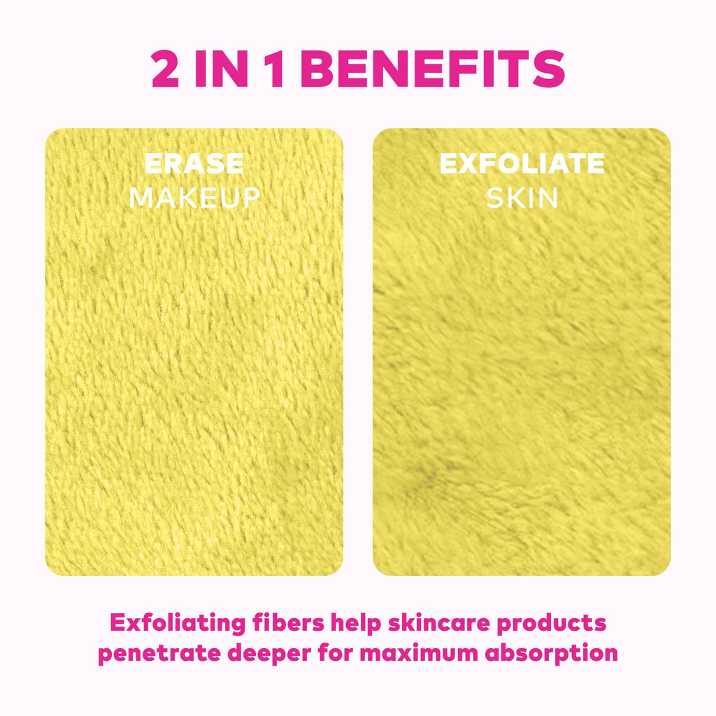 The Original MakeUp Eraser 7-Day Set, Erase All Makeup with Just Water, Including Waterproof Mascara, Eyeliner, Foundation, Lipstick, Sunscreen, and More! Seashells, 7ct.